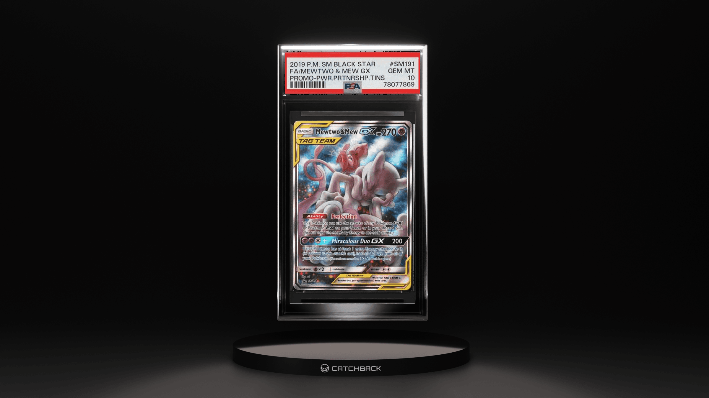 Mewtwo & Mew Gx Promo-pwr.prtnrshp.tins