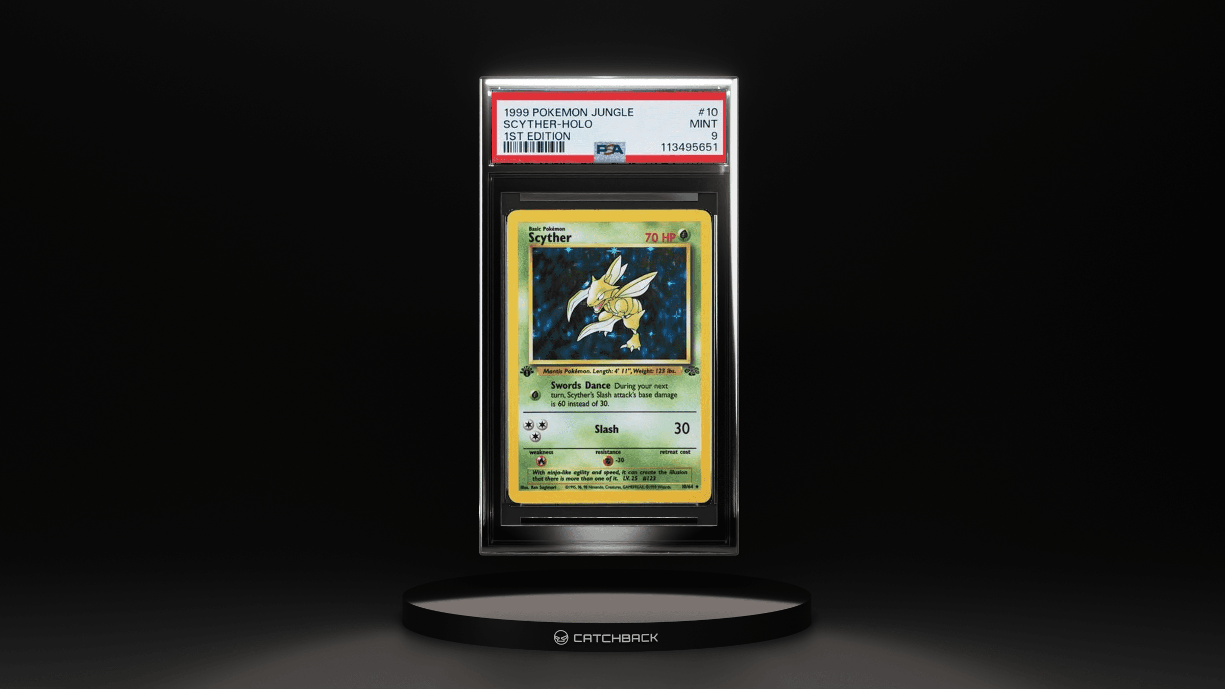 Scyther-holo 1st Edition