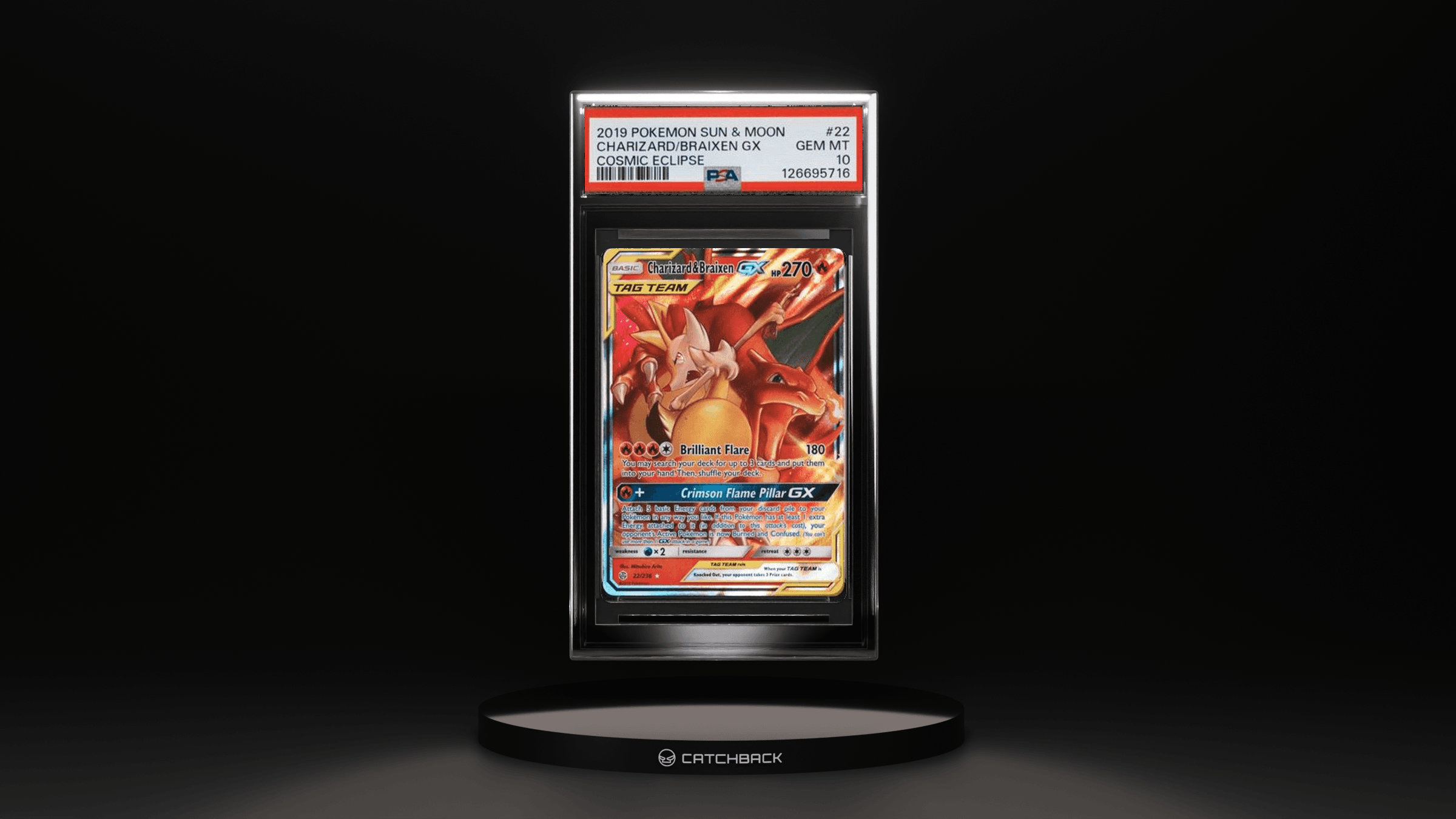 Charizard/ Braixen Gx Cosmic Eclipse