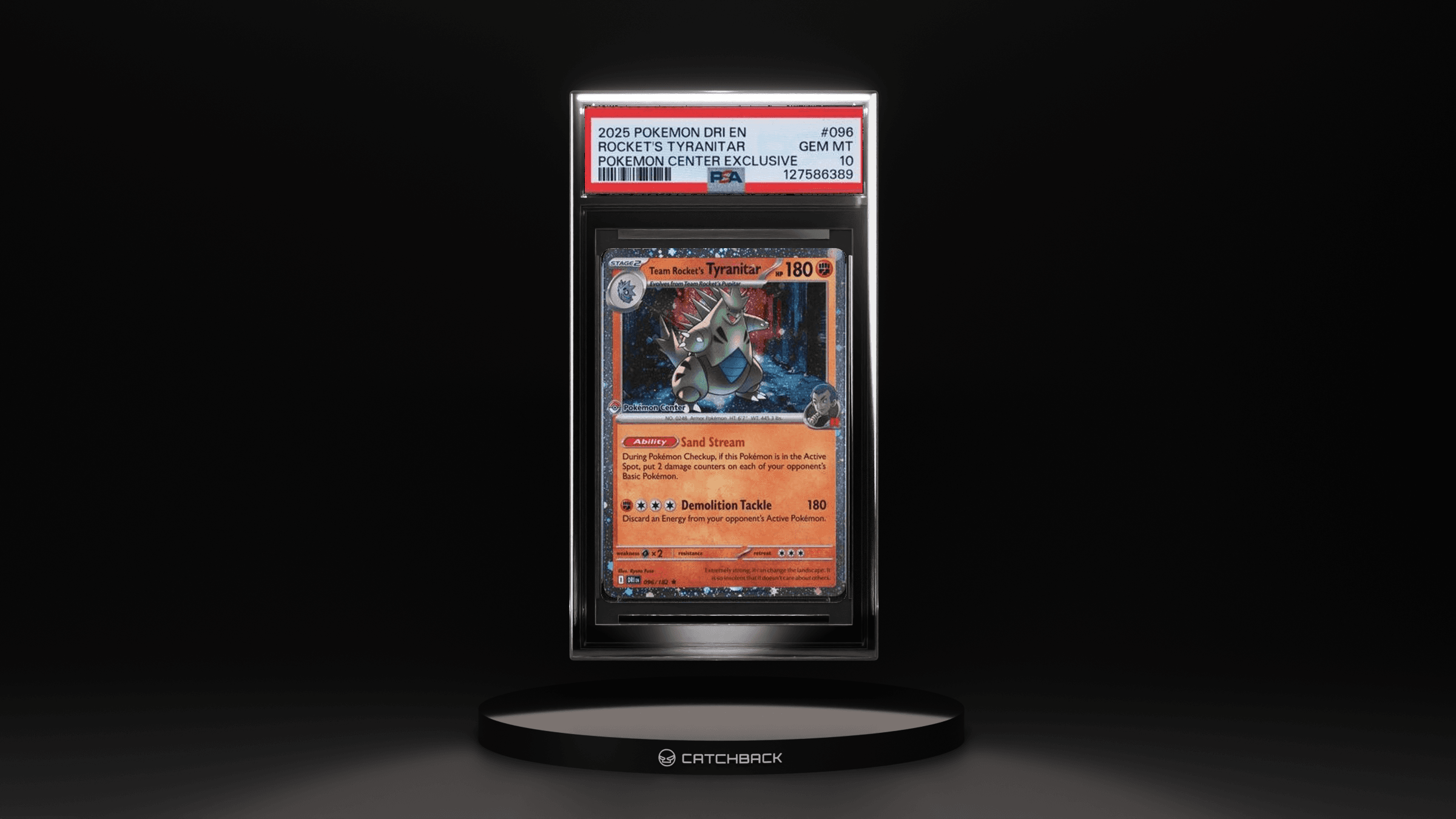 Rocket's Tyranitar Pokemon Center Exclusive