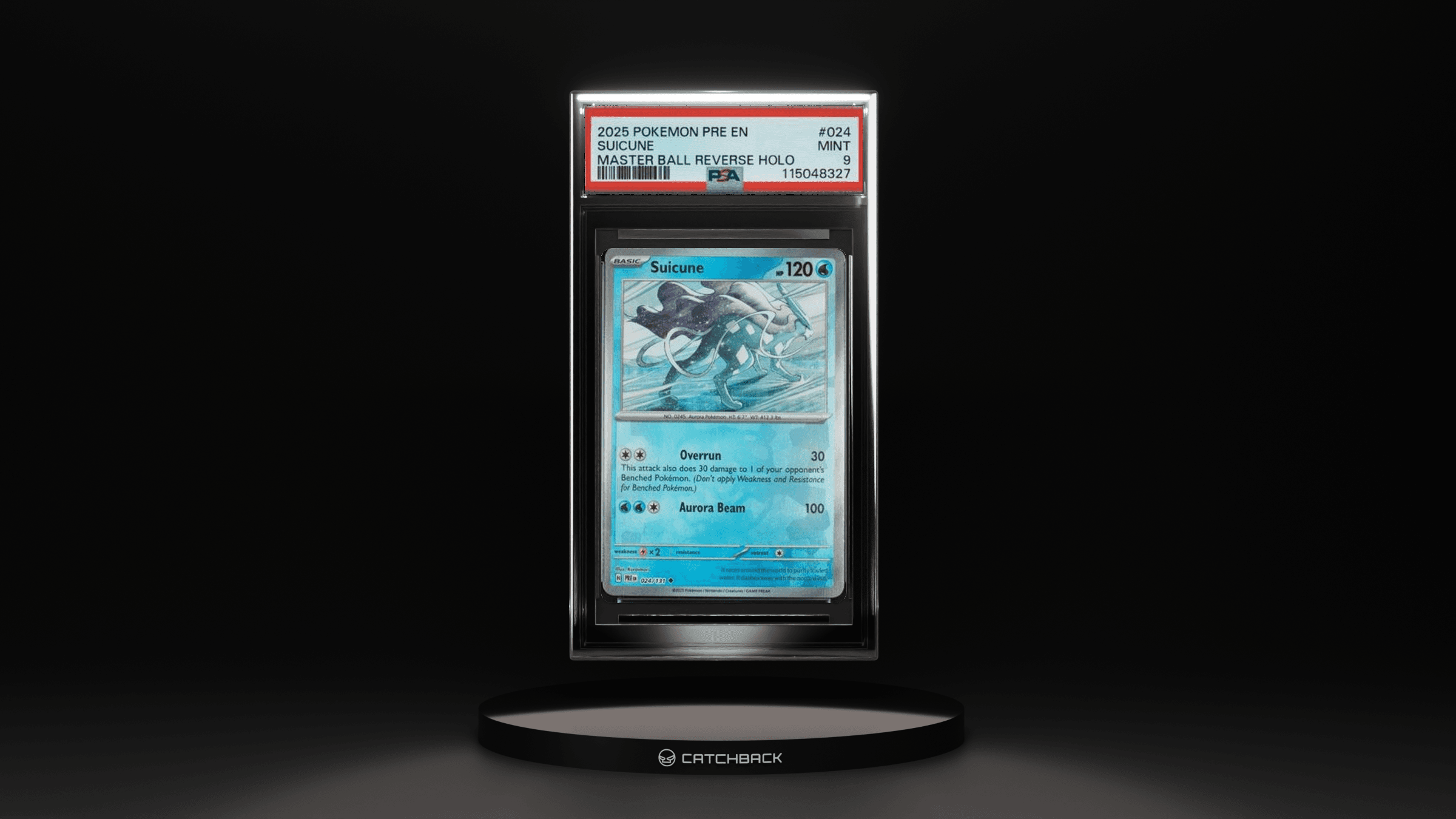 Suicune Master Ball Reverse Holo