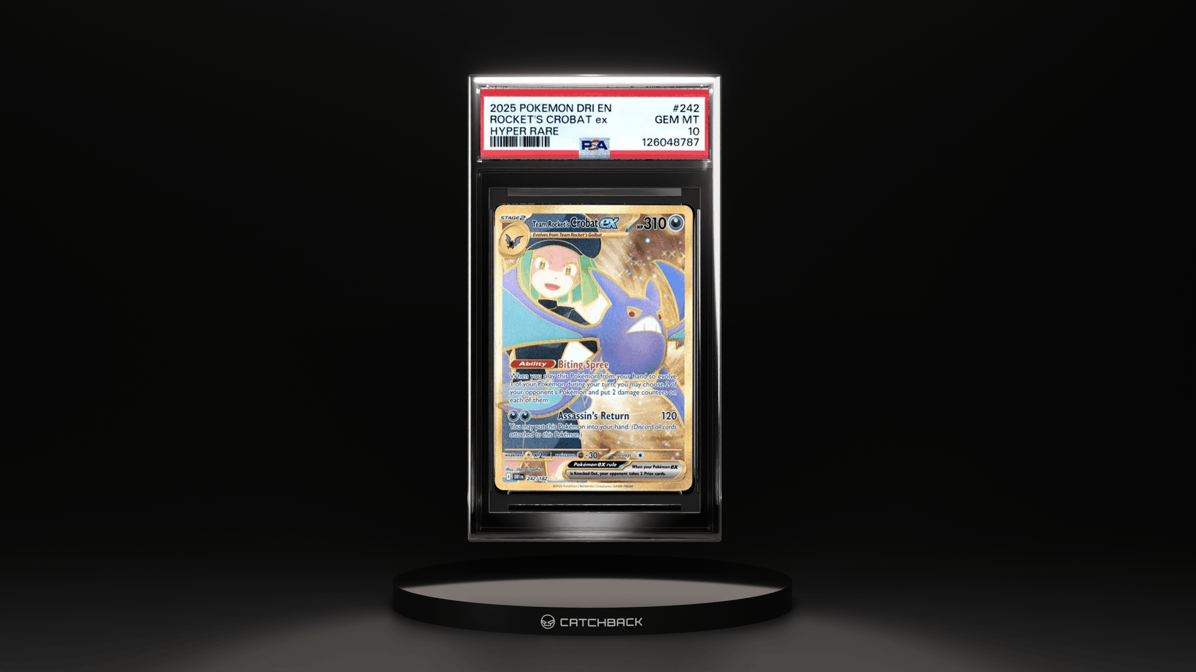 Rocket's Crobat Ex Hyper Rare