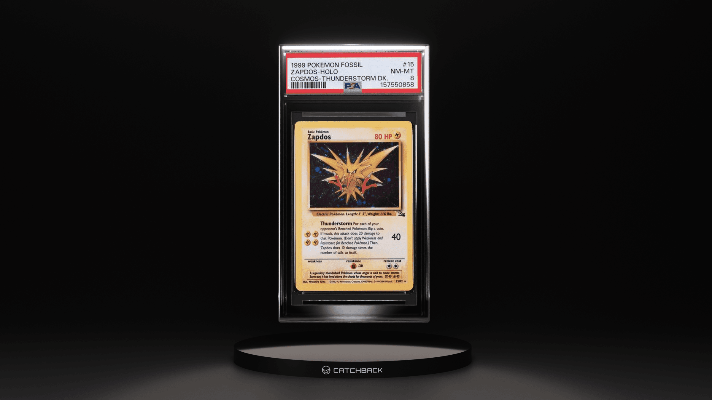 Zapdos-holo Cosmos-thunderstorm Dk.