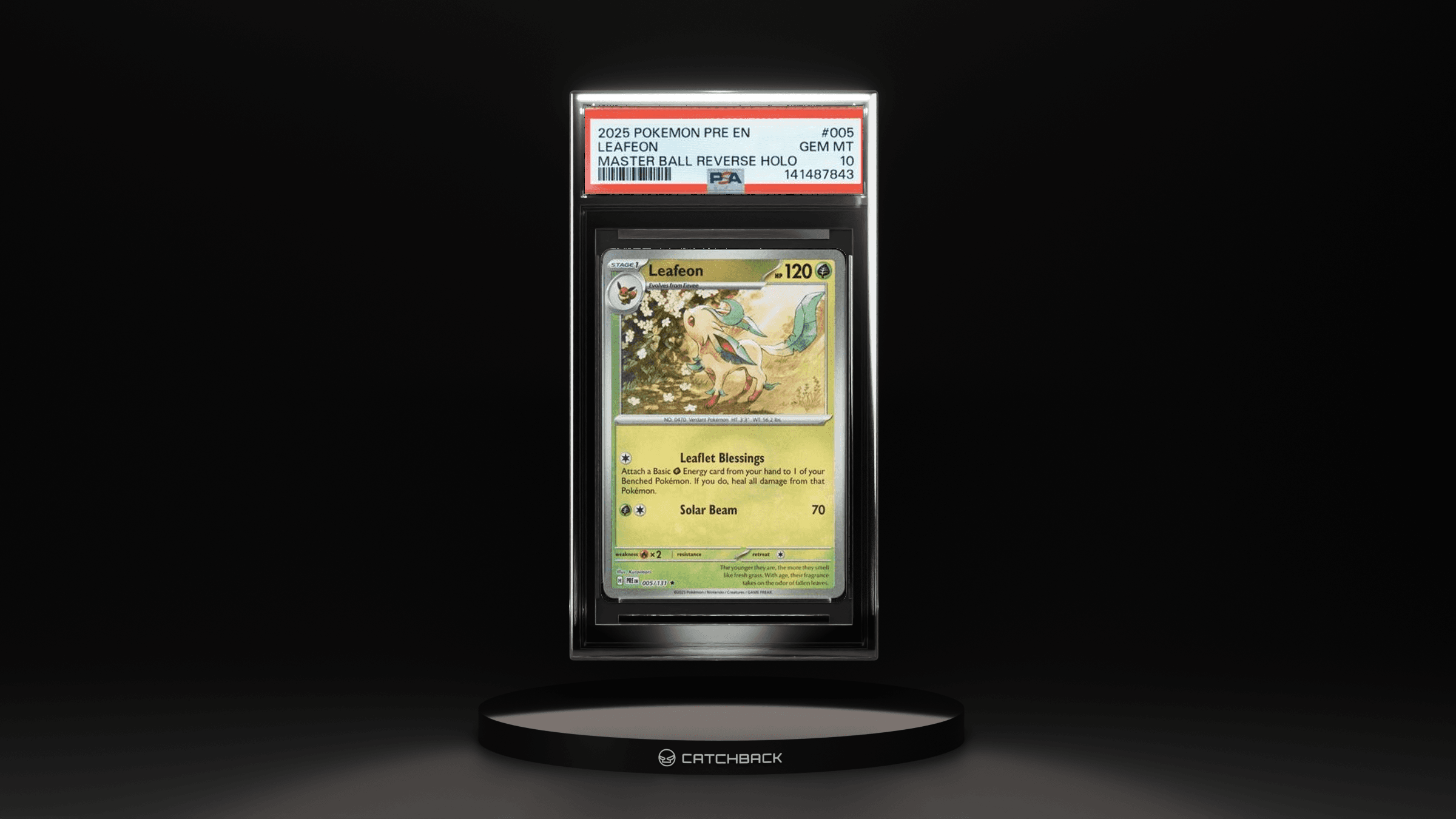 Leafeon Master Ball Reverse Holo