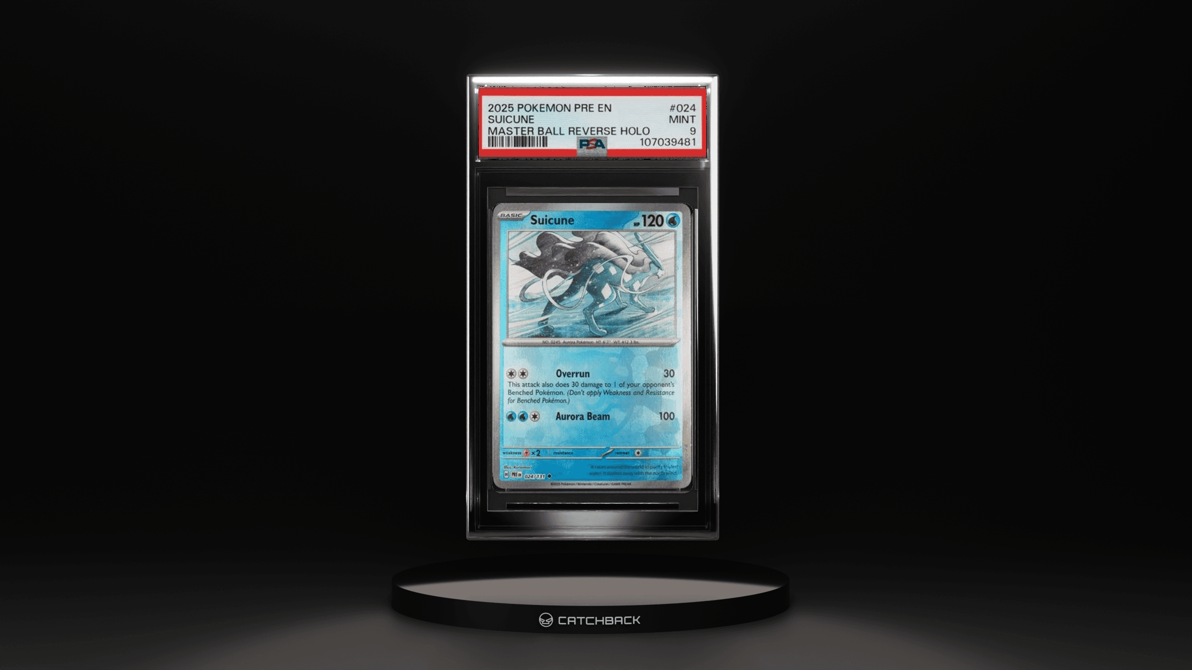 Suicune Master Ball Reverse Holo