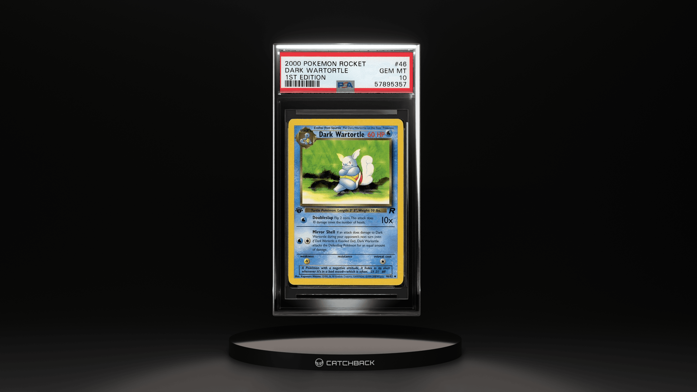 Dark Wartortle 1st Edition
