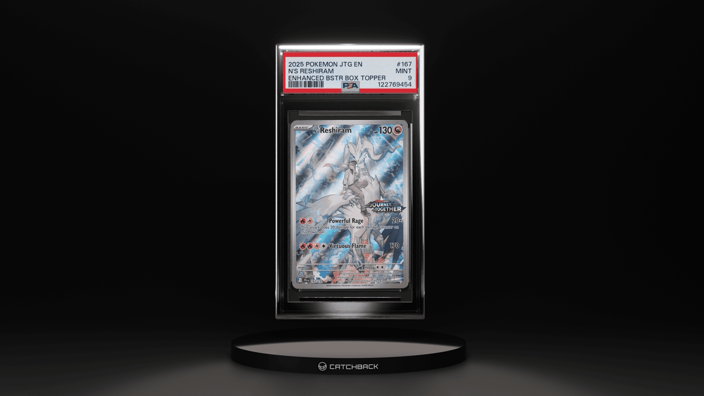 N's Reshiram Enhanced Bstr Box Topper