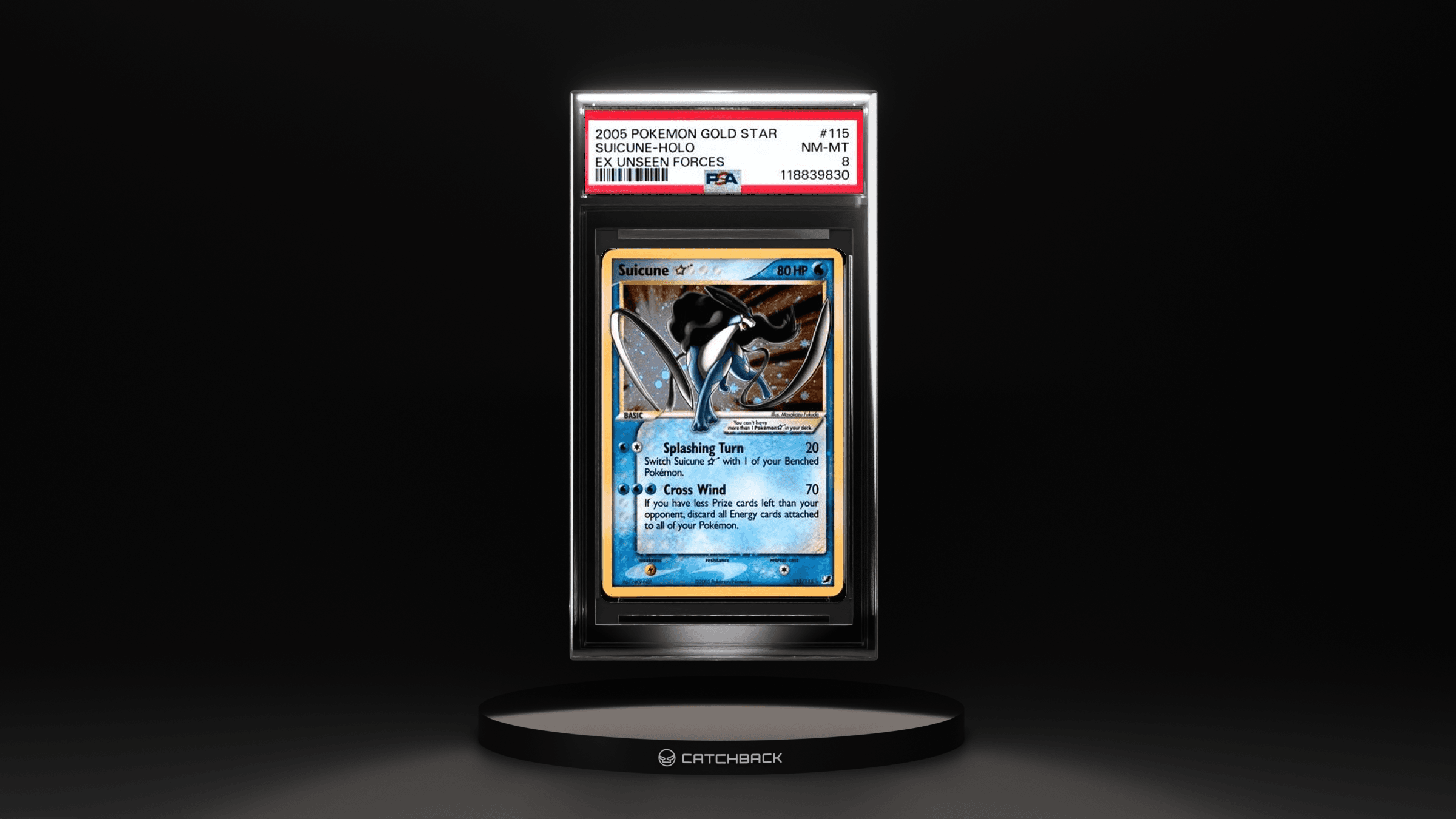 Suicune-holo Ex Unseen Forces