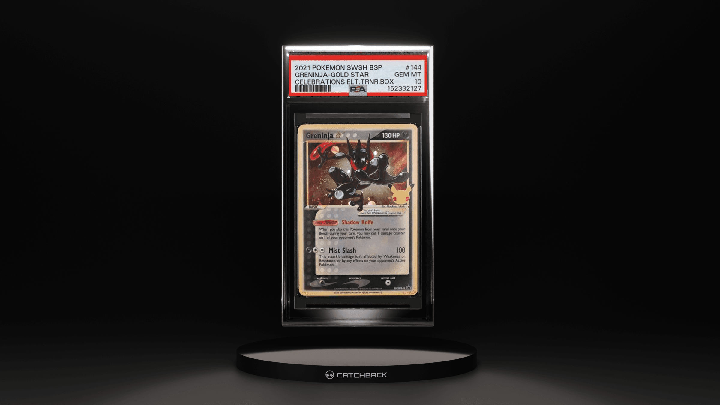 Greninja-gold Star Celebrations Elt.trnr.box