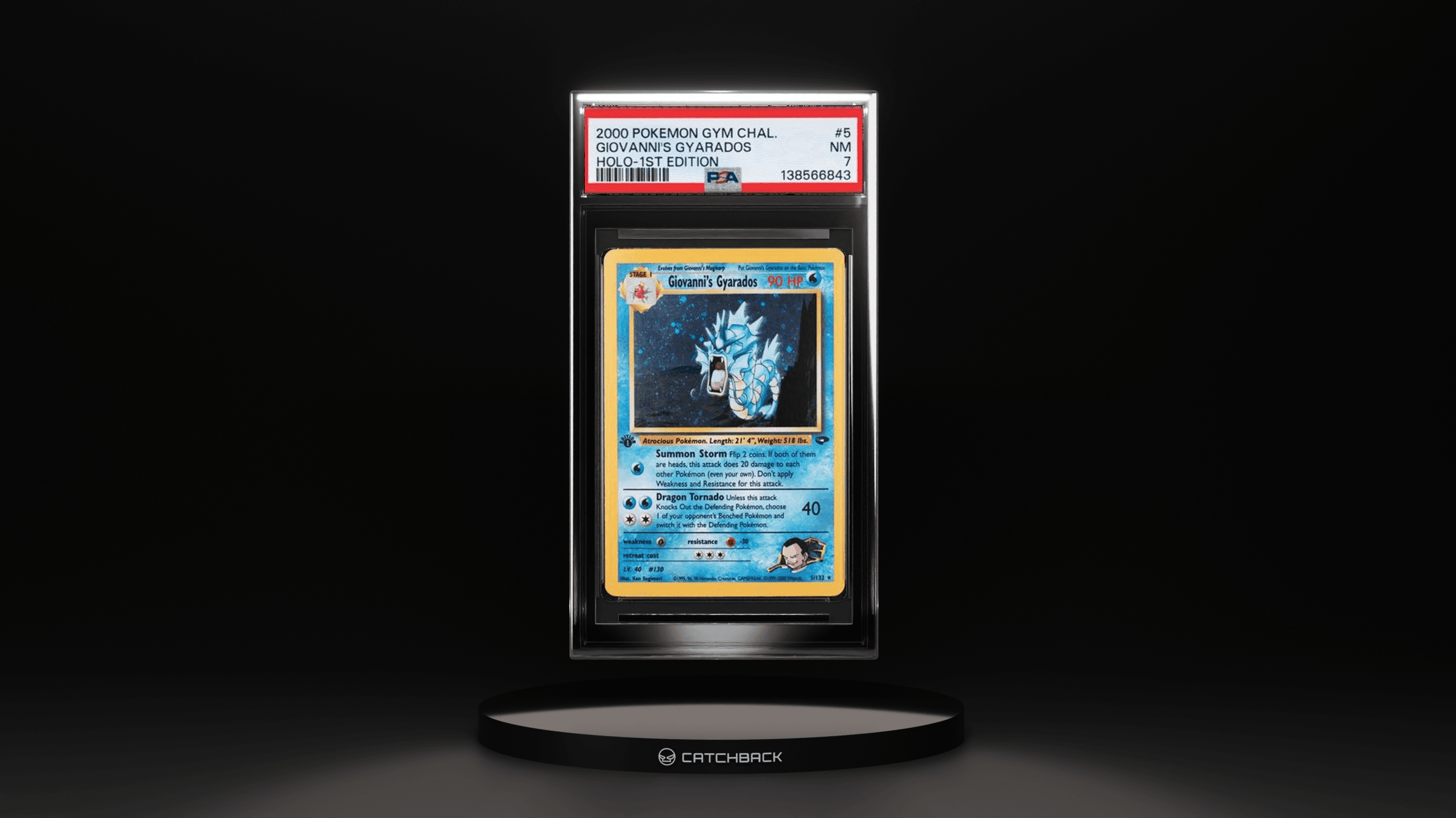 Giovanni's Gyarados Holo-1st Edition