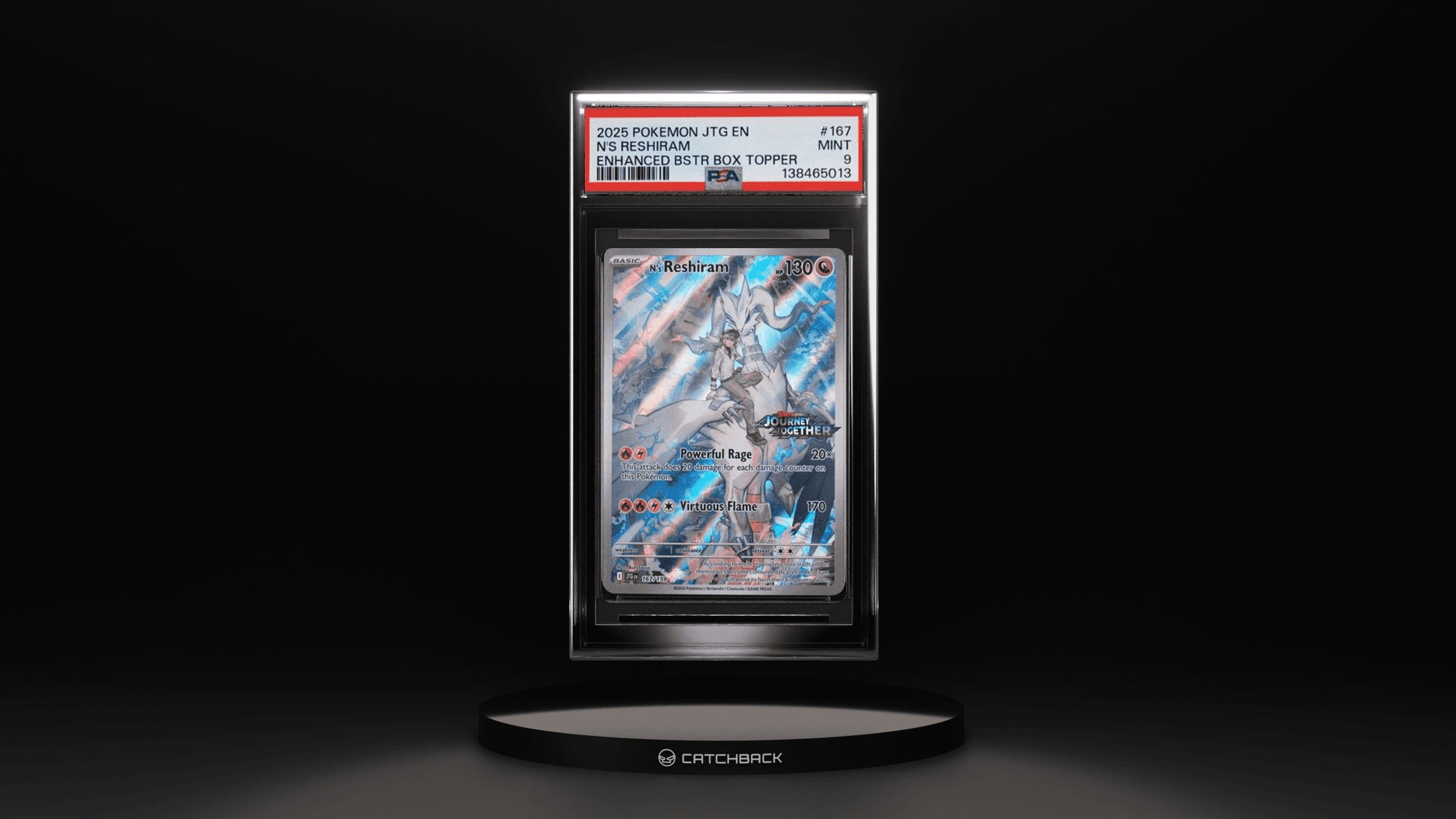 N's Reshiram Enhanced Bstr Box Topper