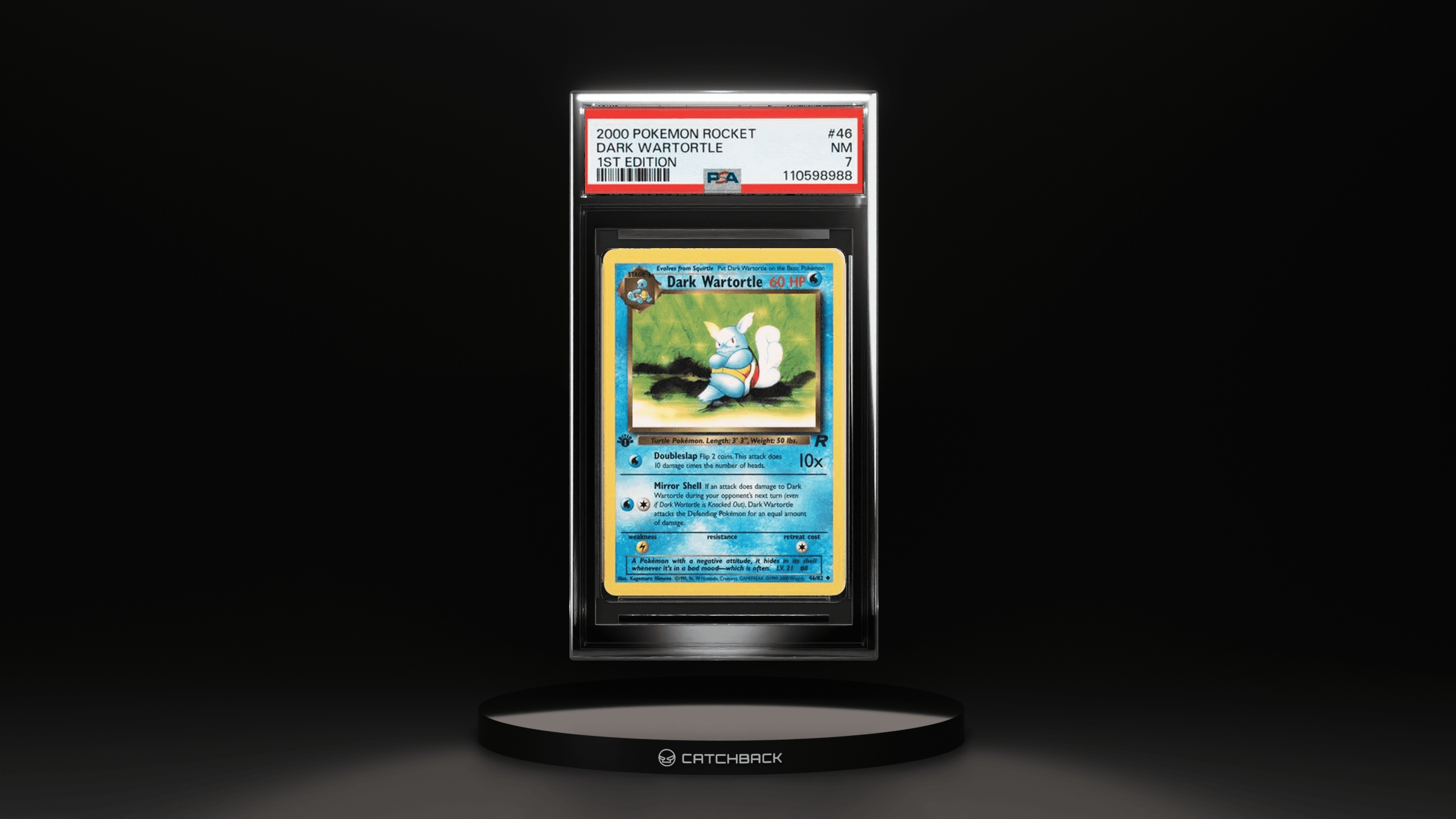 Dark Wartortle 1st Edition