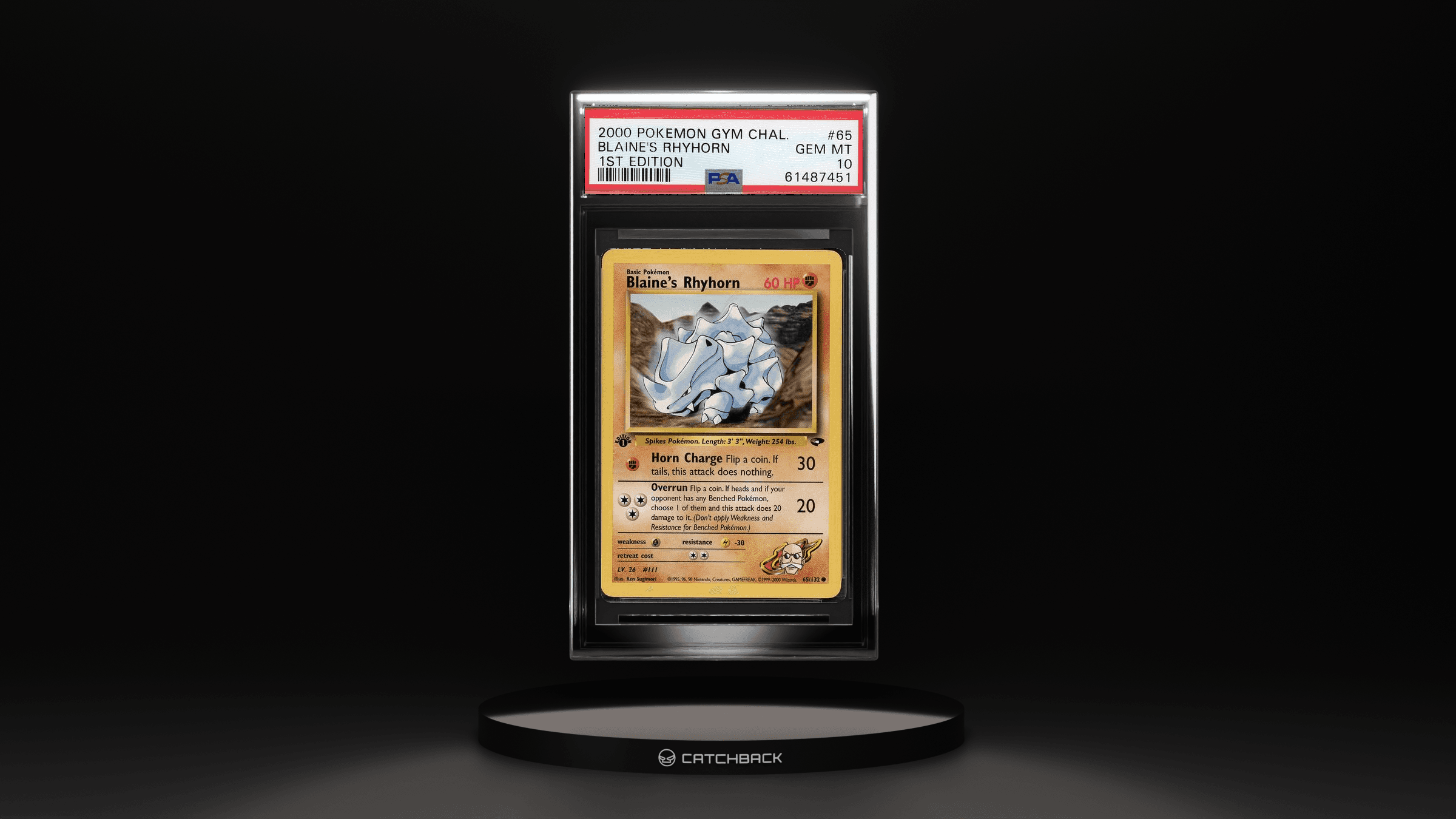 Blaine's Rhyhorn 1st Edition