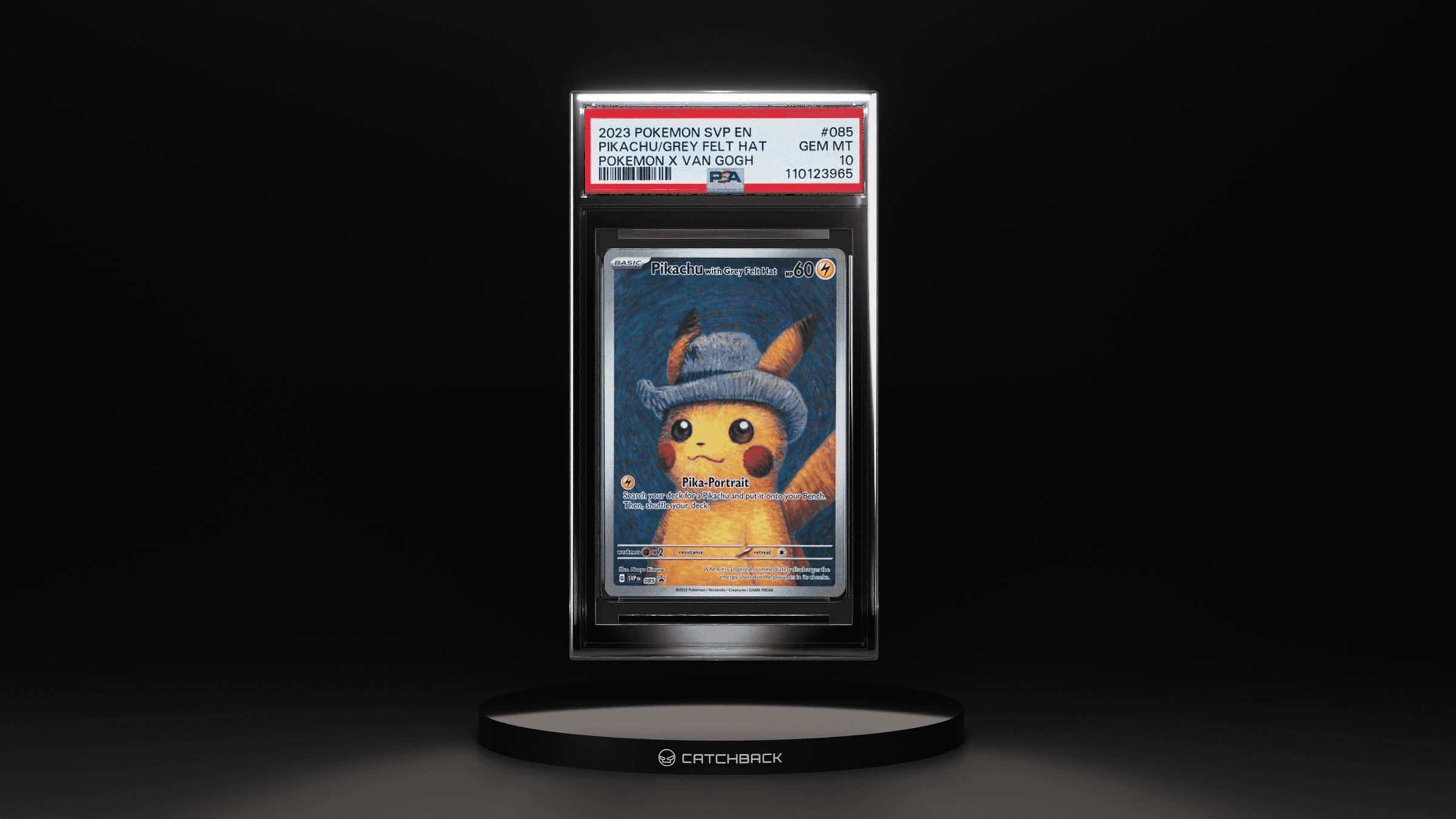 Pikachu/ Grey Felt Hat Pokemon X Van Gogh