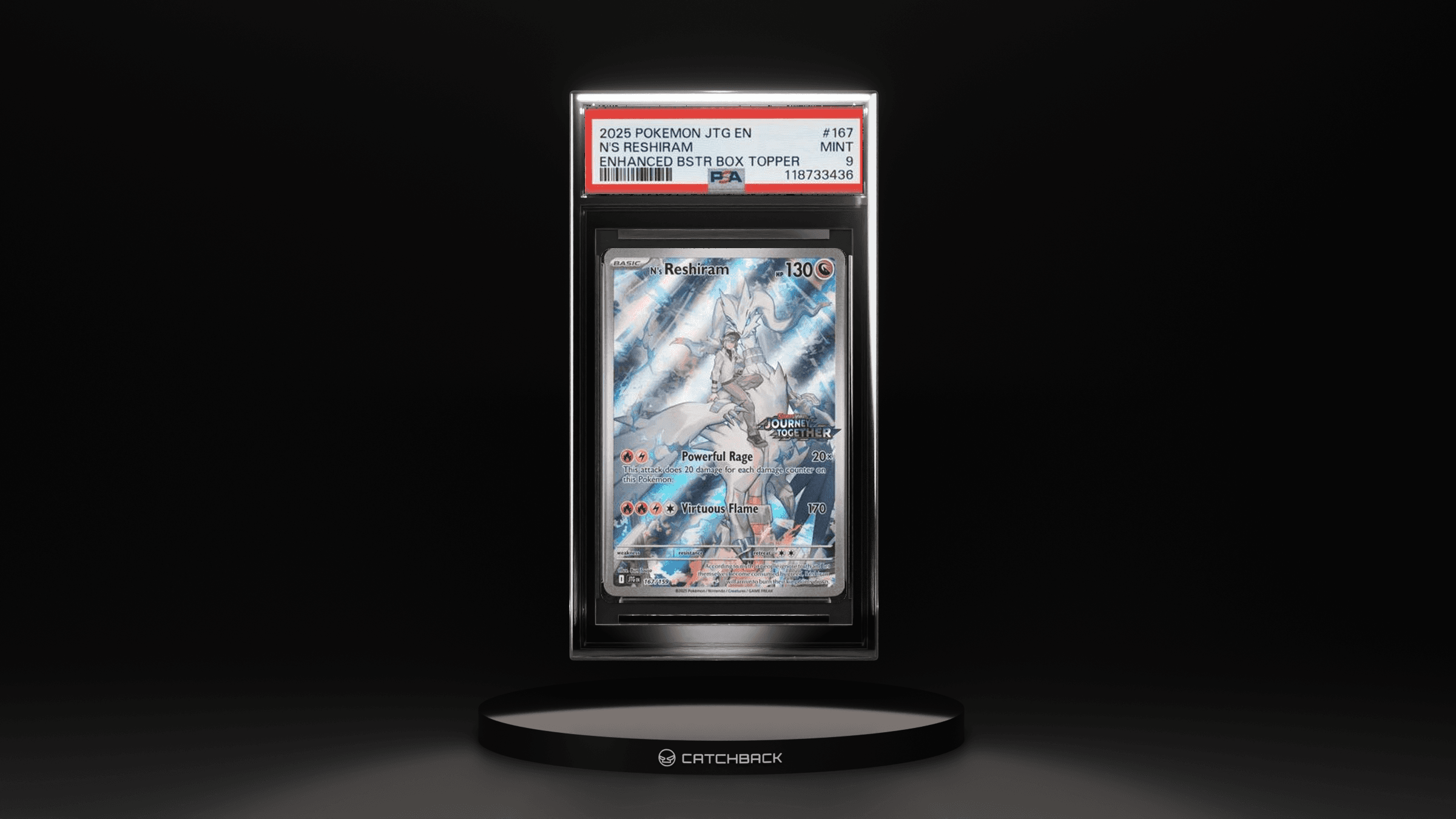 N's Reshiram Enhanced Bstr Box Topper