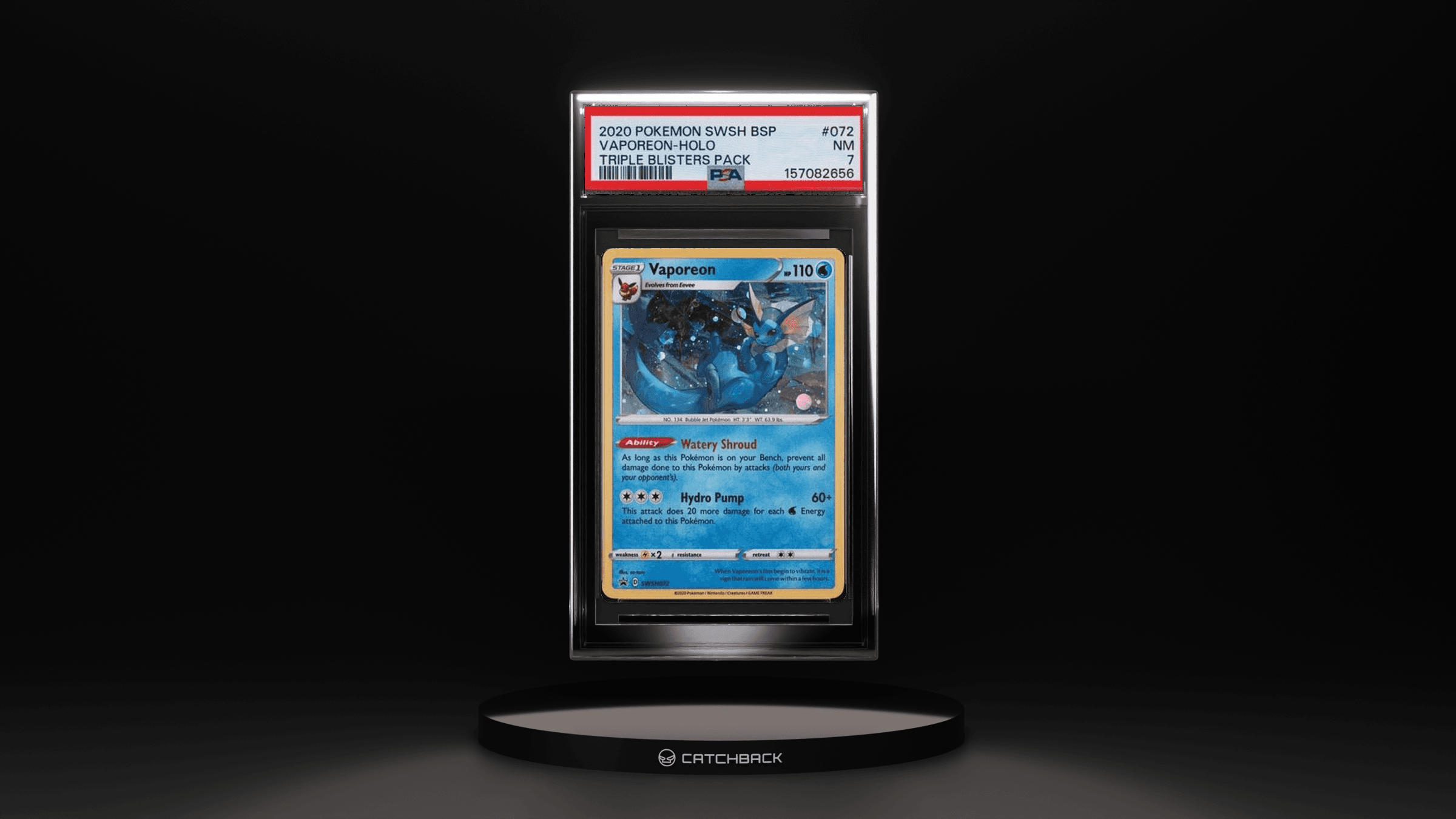 Vaporeon-holo Triple Blisters Pack