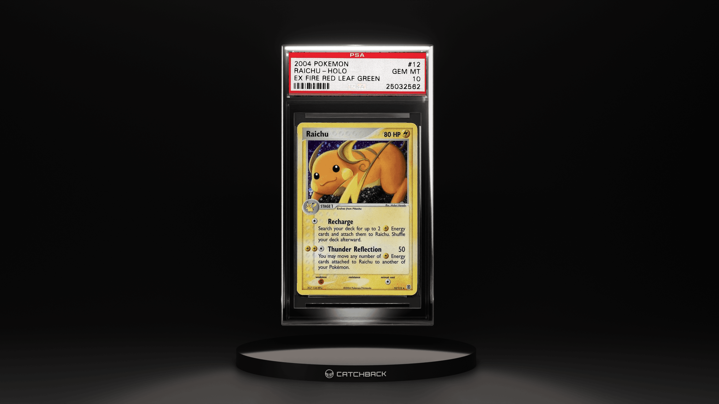Raichu-holo Fire Red & Leaf Green