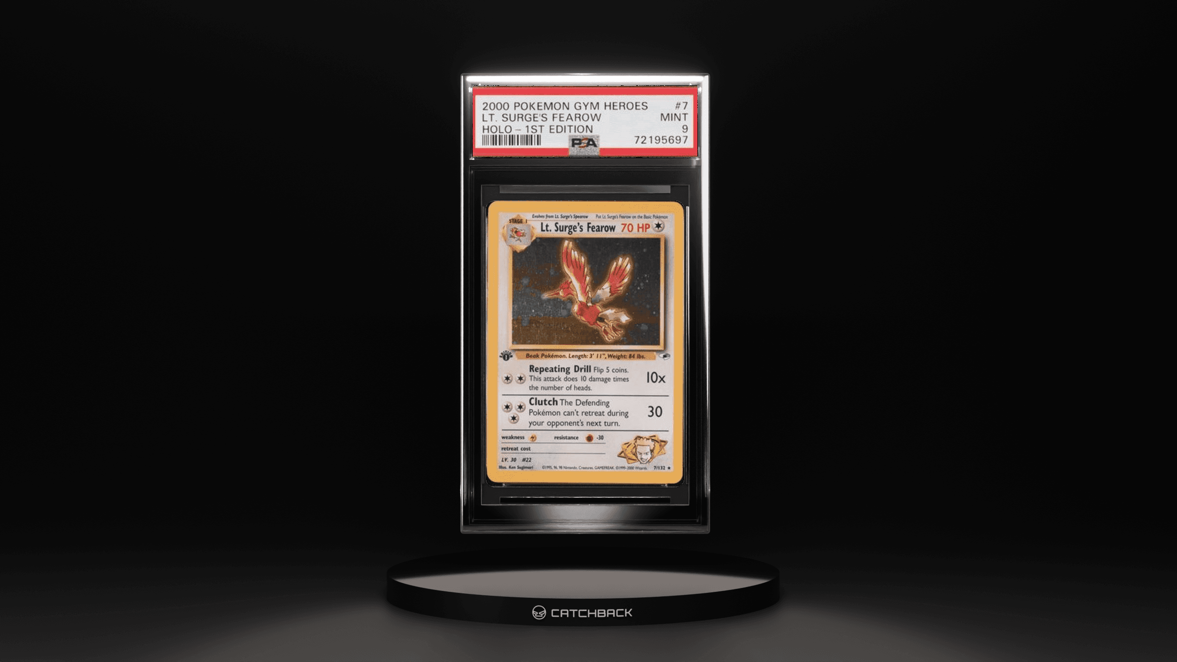 Lt. Surge's Fearow Holo-1st Edition