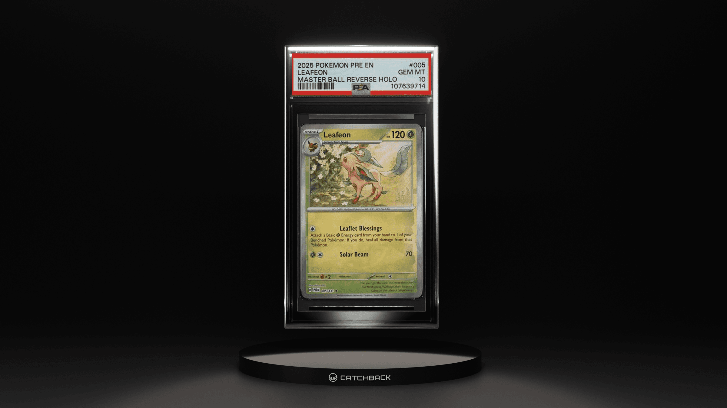 Leafeon Master Ball Reverse Holo