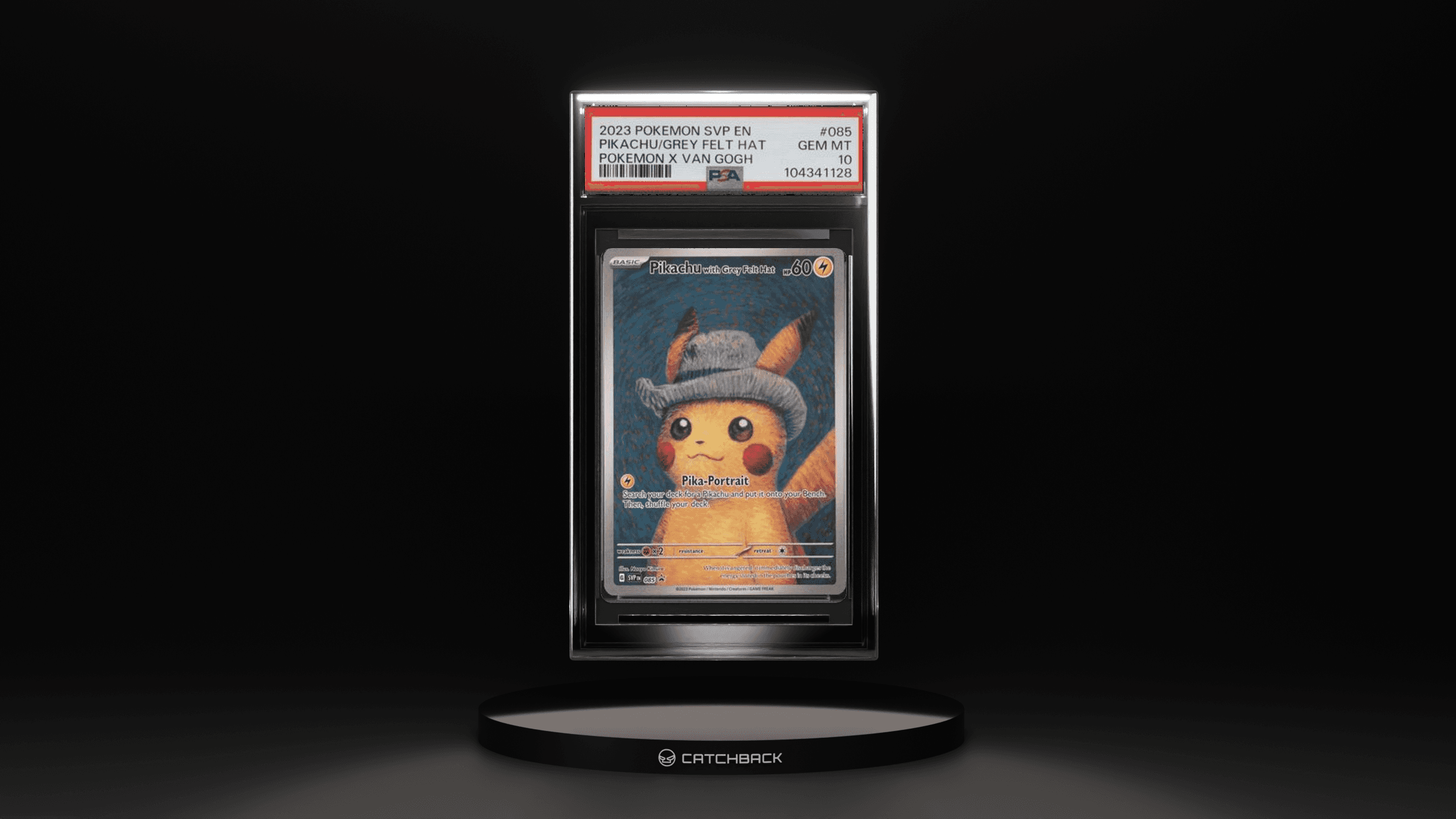 Pikachu/ Grey Felt Hat Pokemon X Van Gogh