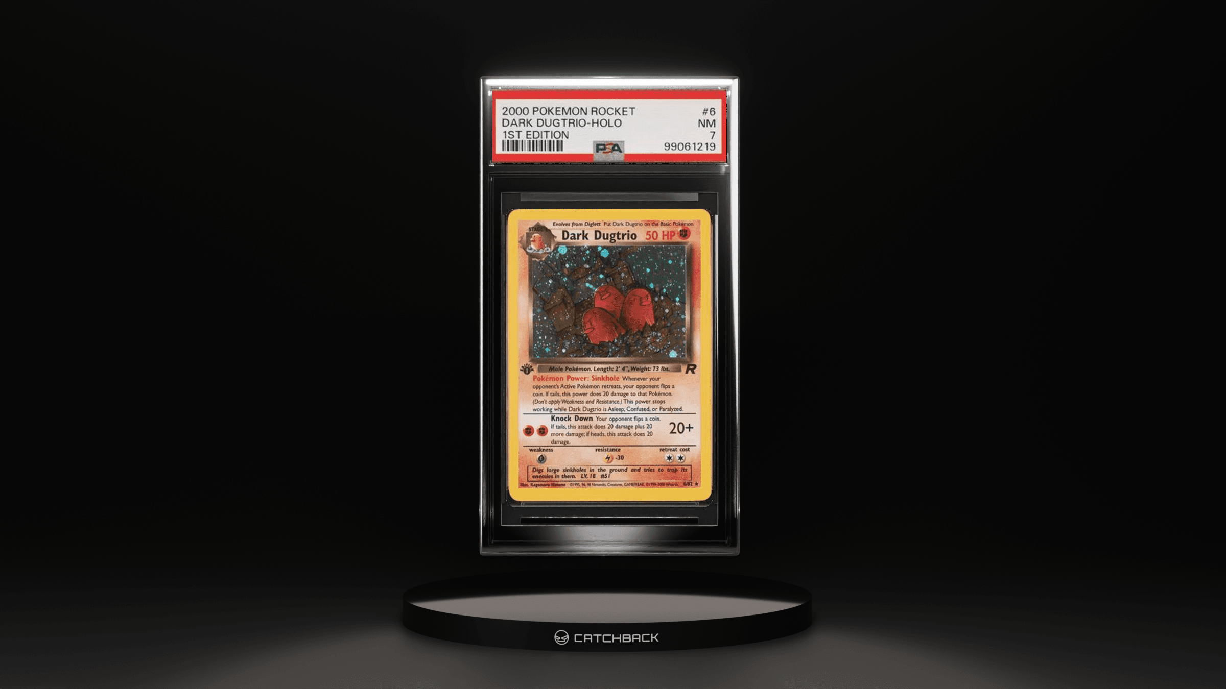 Dark Dugtrio-holo 1st Edition