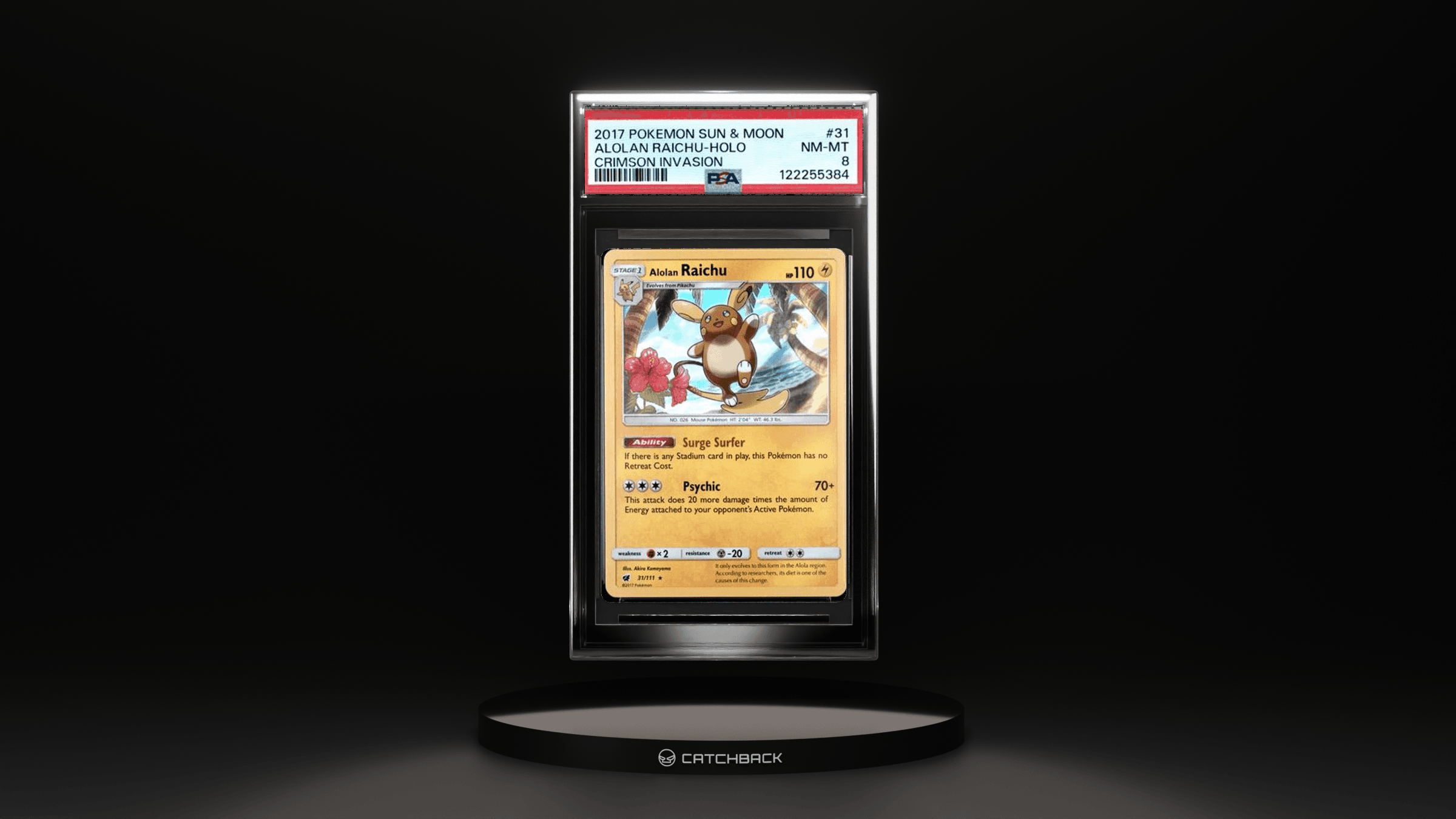 Alolan Raichu-holo Crimson Invasion