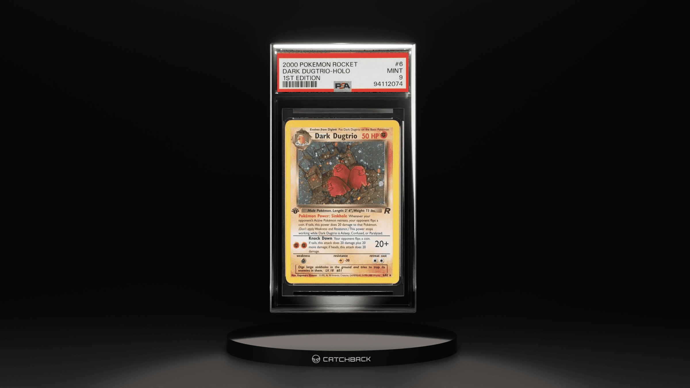 Dark Dugtrio-holo 1st Edition