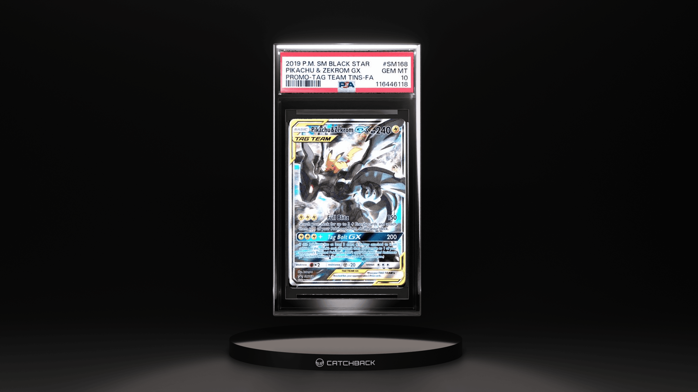 Pikachu & Zekrom Gx Promo-Tag Team Tins-Fa