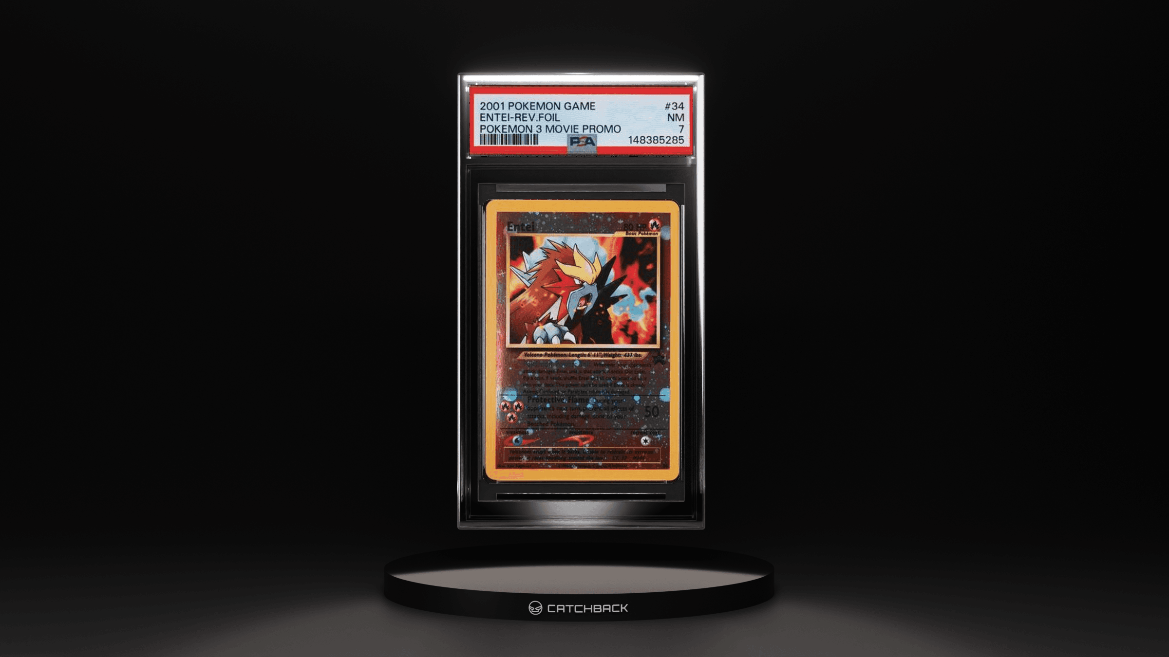 Entei-rev.foil Pokemon 3 Movie Promo