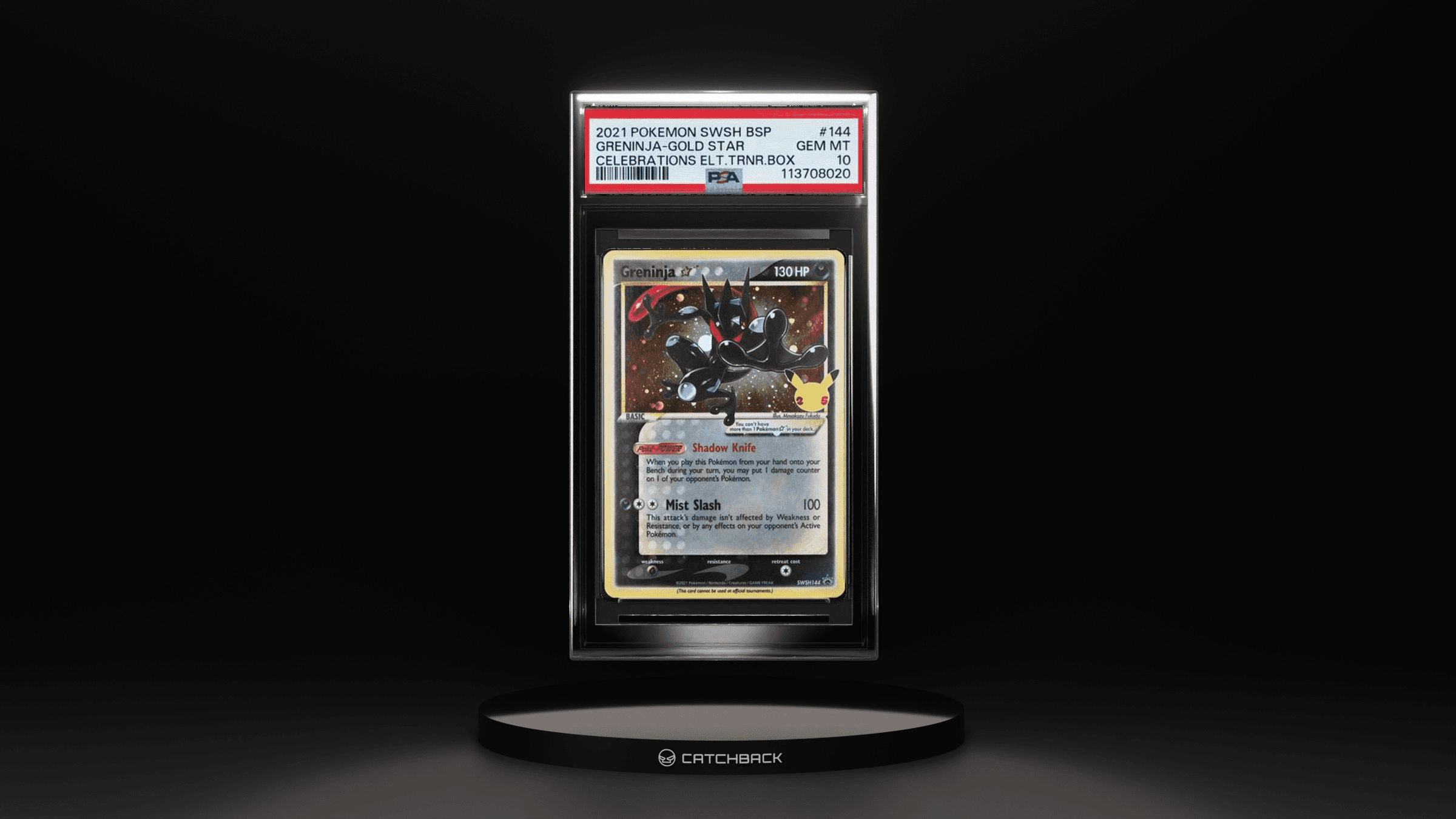 Greninja-gold Star Celebrations Elt.trnr.box
