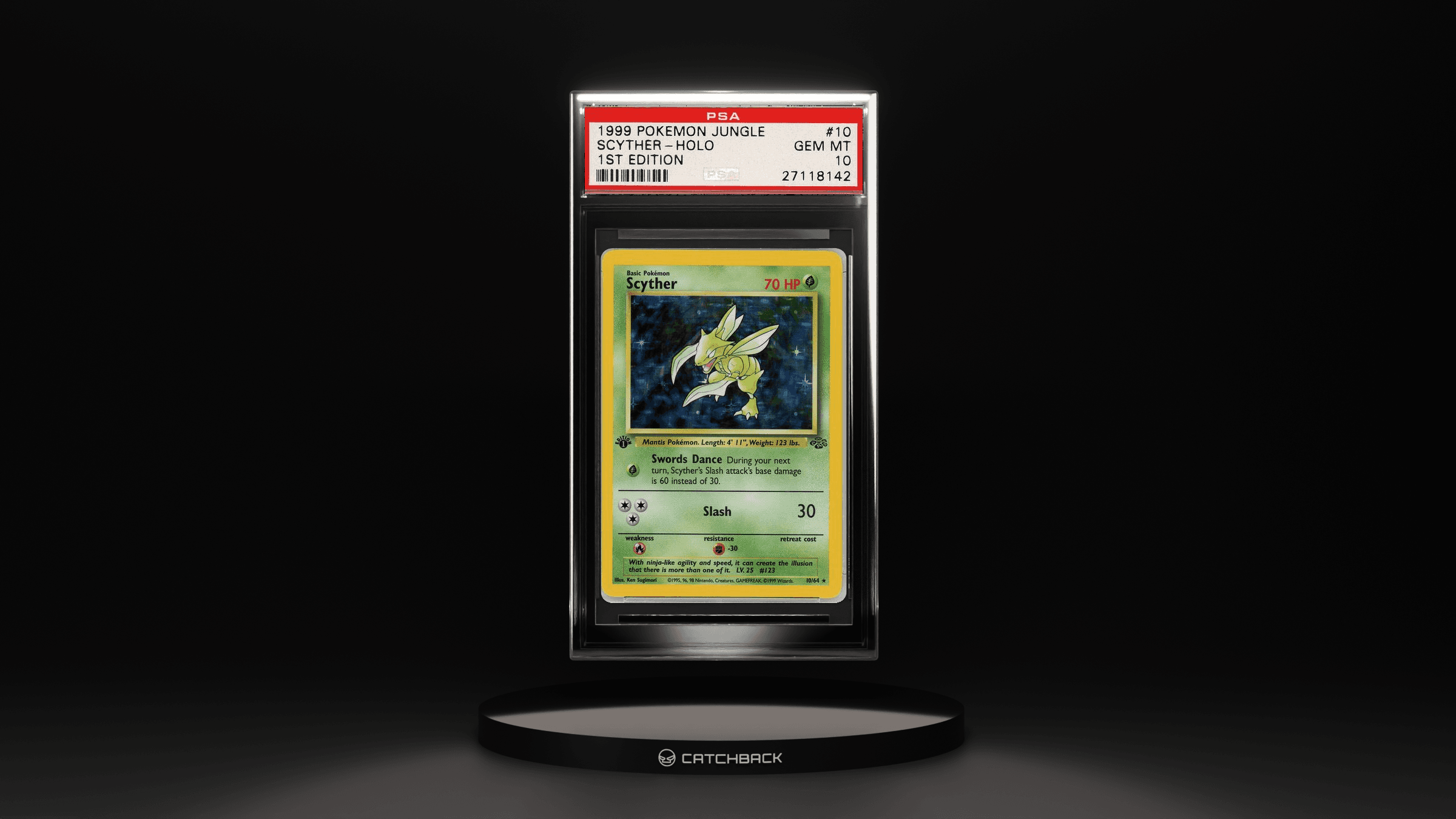 Scyther-holo 1st Edition