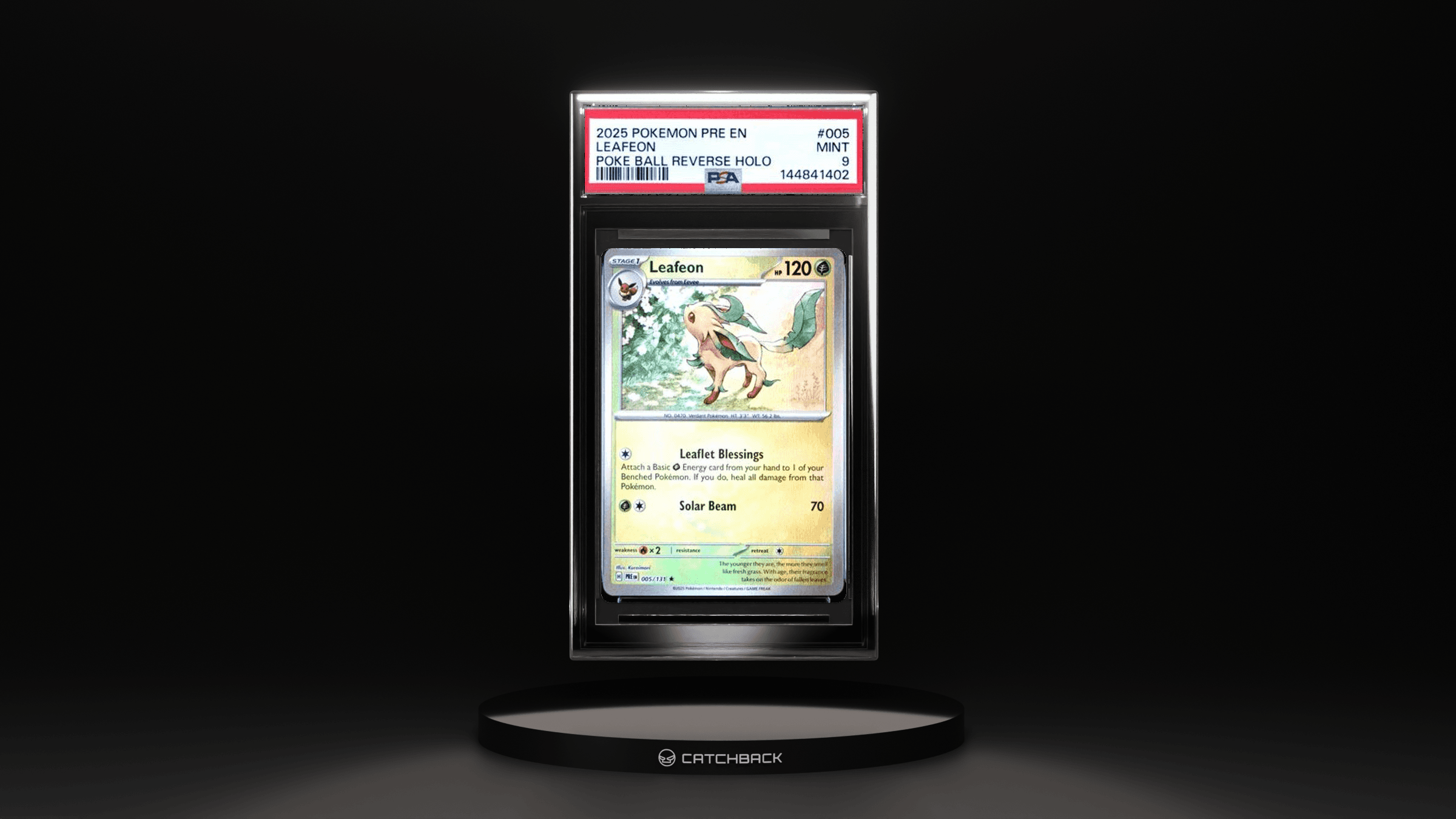 Leafeon Poke Ball Reverse Holo