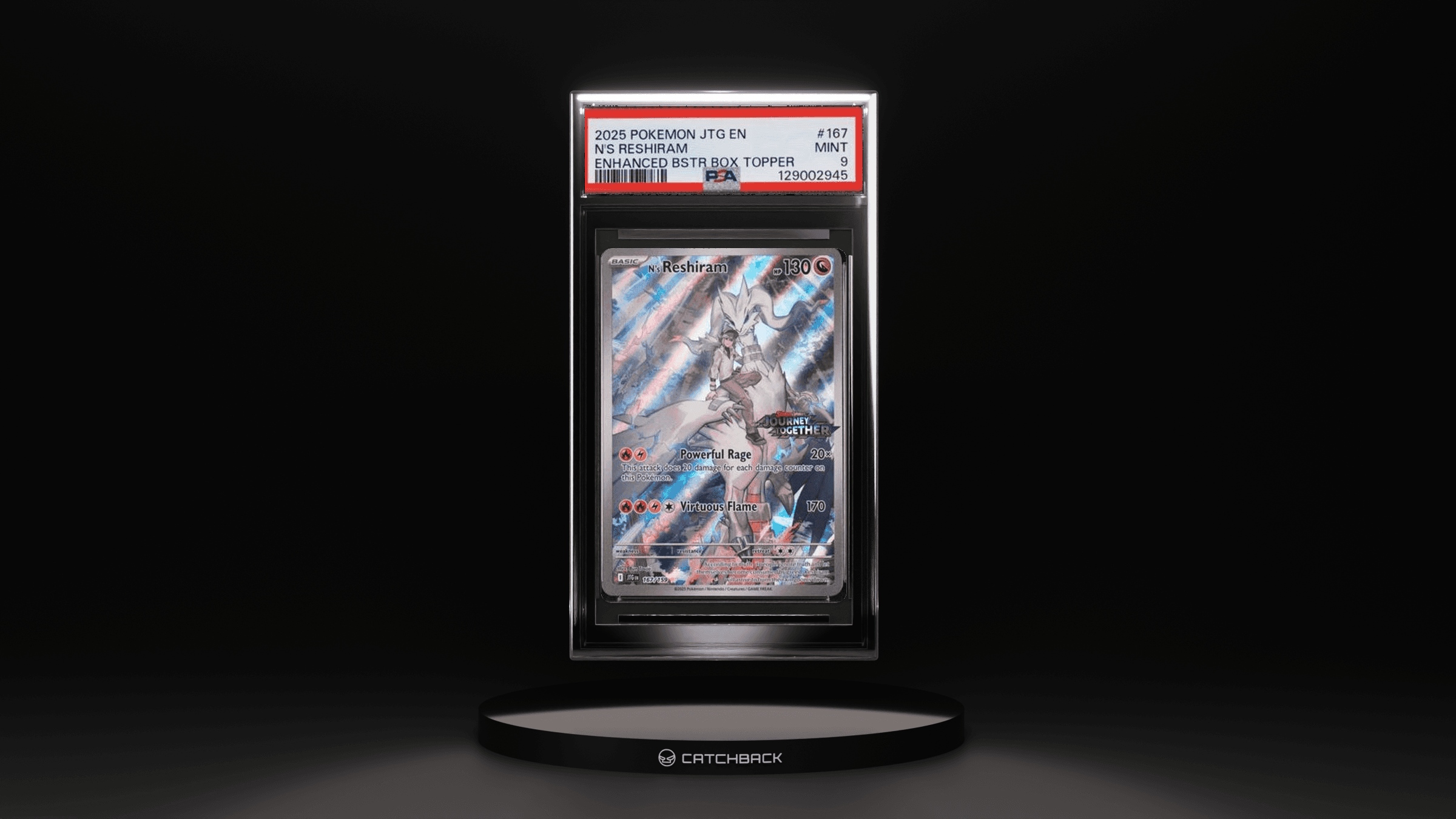 N's Reshiram Enhanced Bstr Box Topper