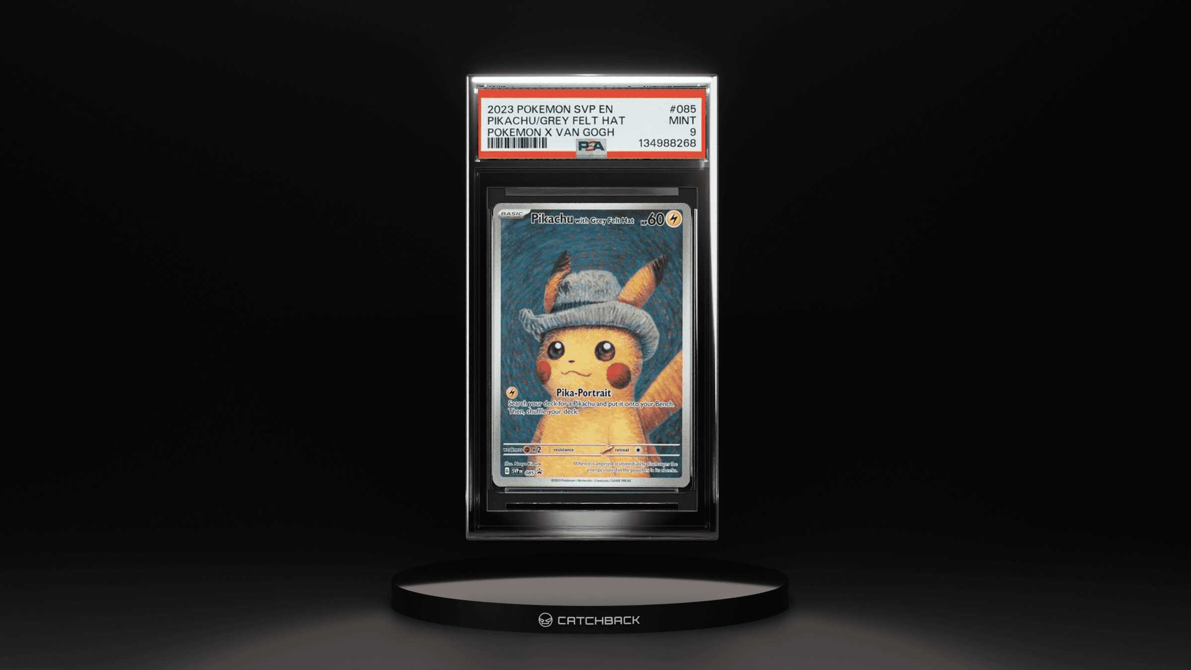 Pikachu/ Grey Felt Hat Pokemon X Van Gogh