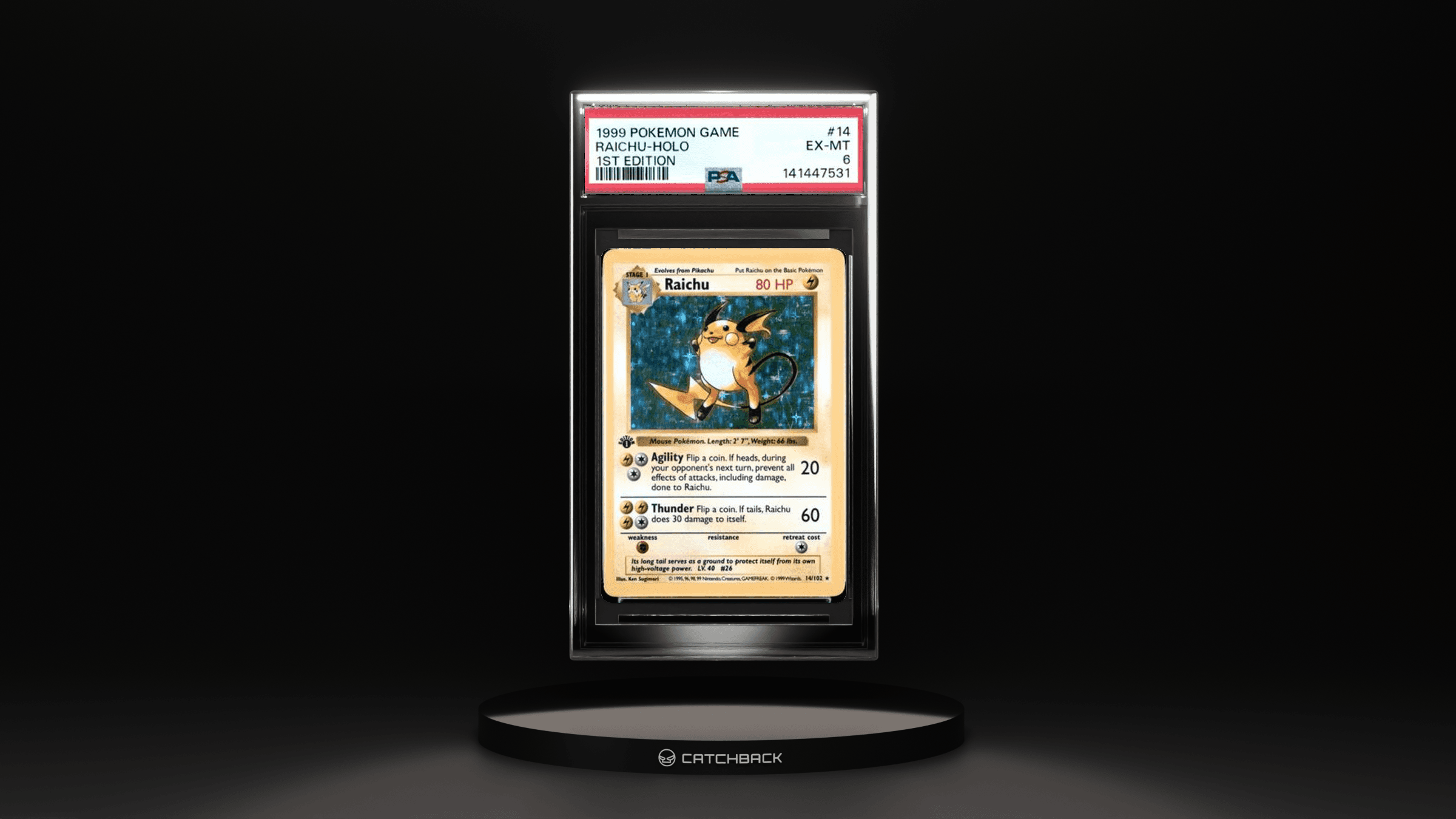 Raichu-holo 1st Edition