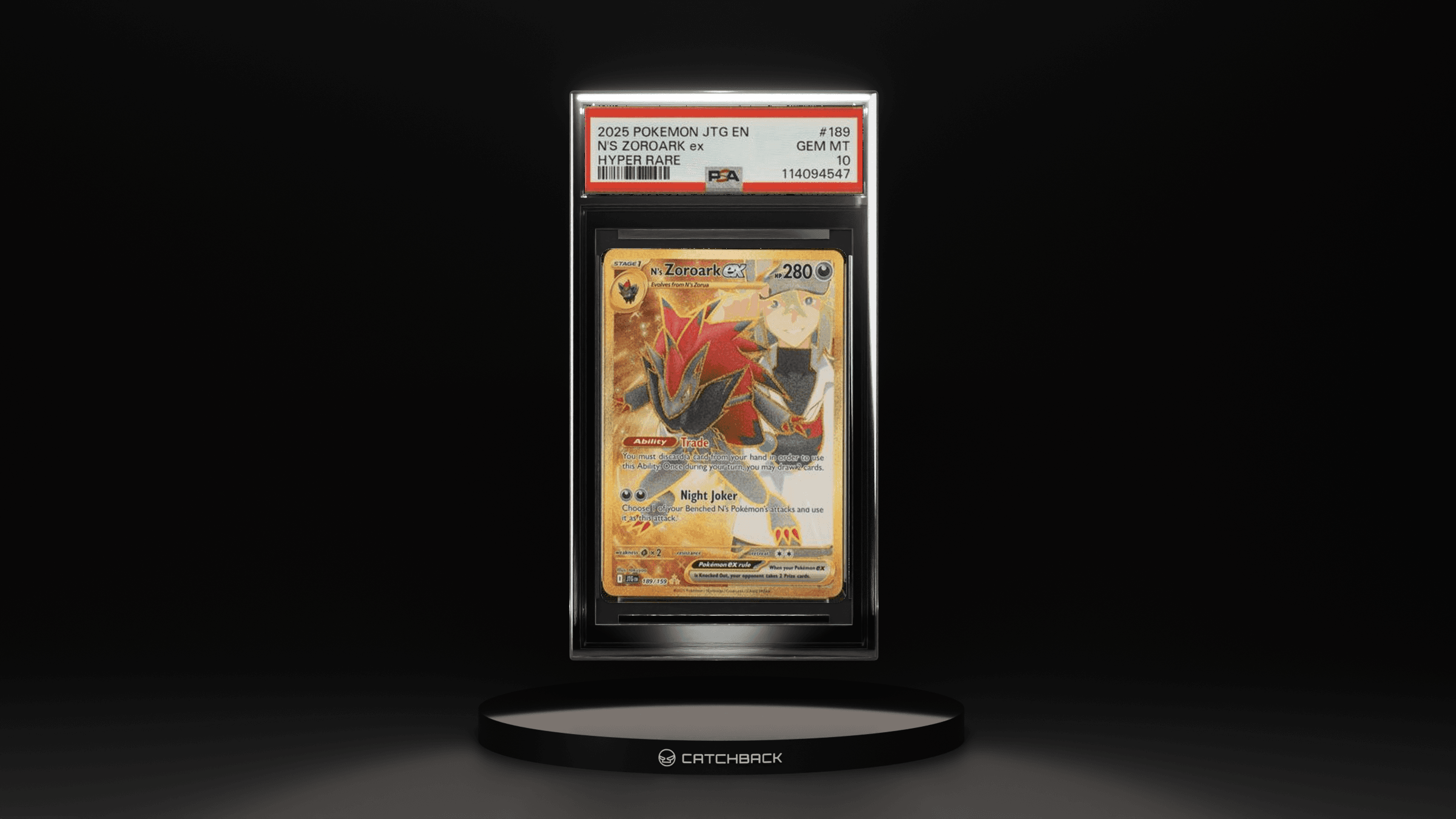 N's Zoroark Ex Hyper Rare