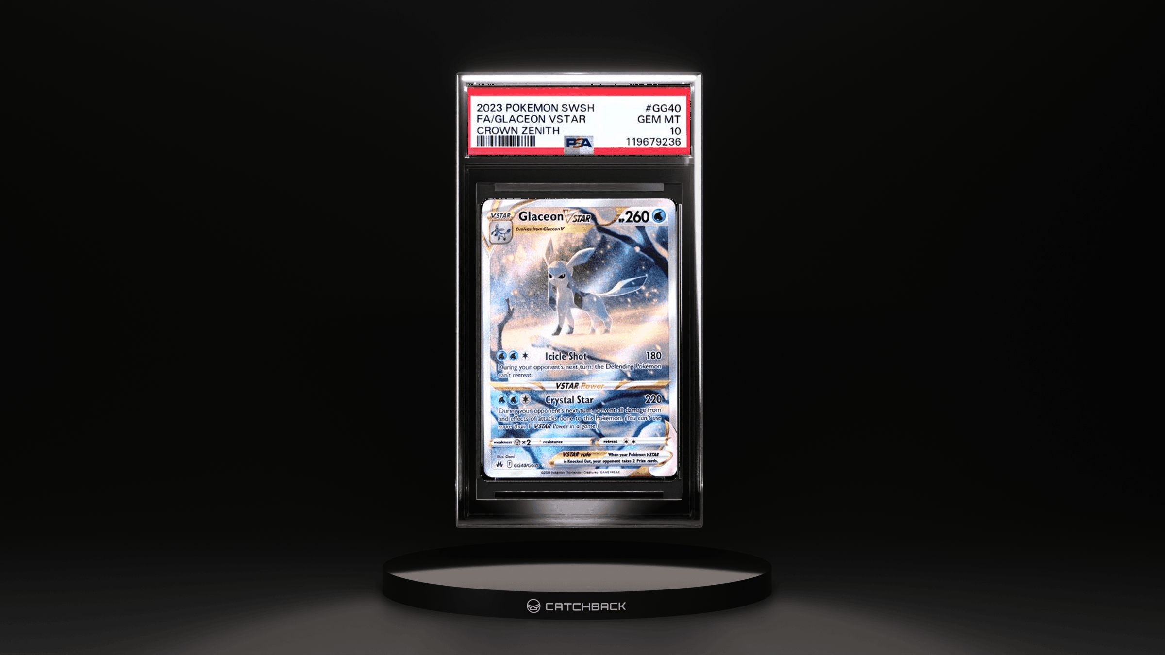 Fa/ Glaceon Vstar Crown Zenith