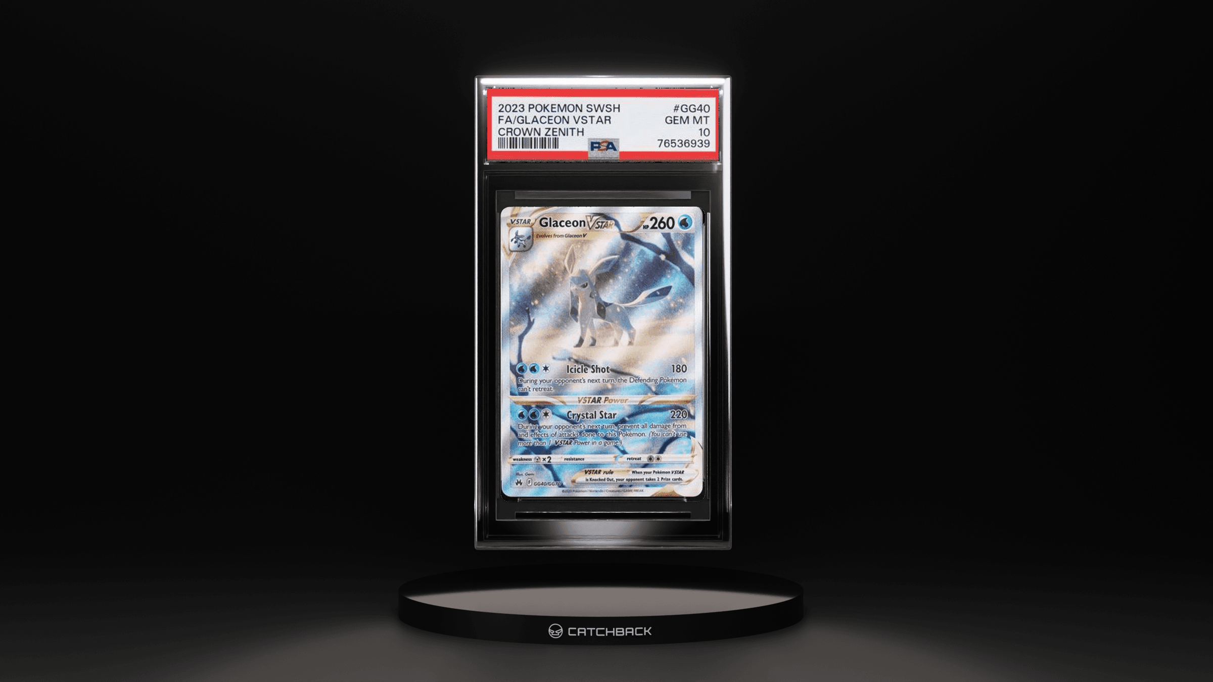 Fa/ Glaceon Vstar Crown Zenith