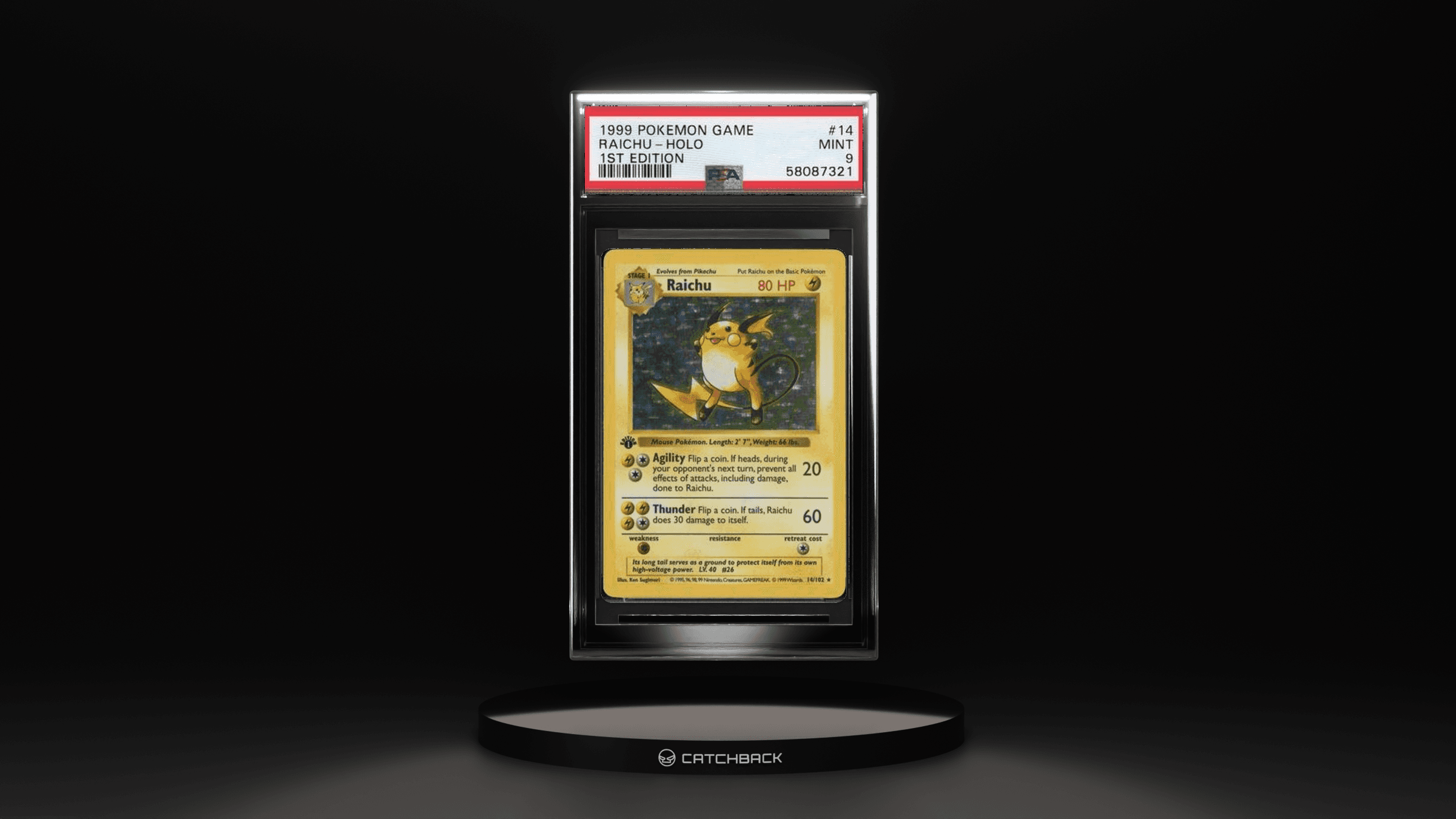 Raichu-holo 1st Edition