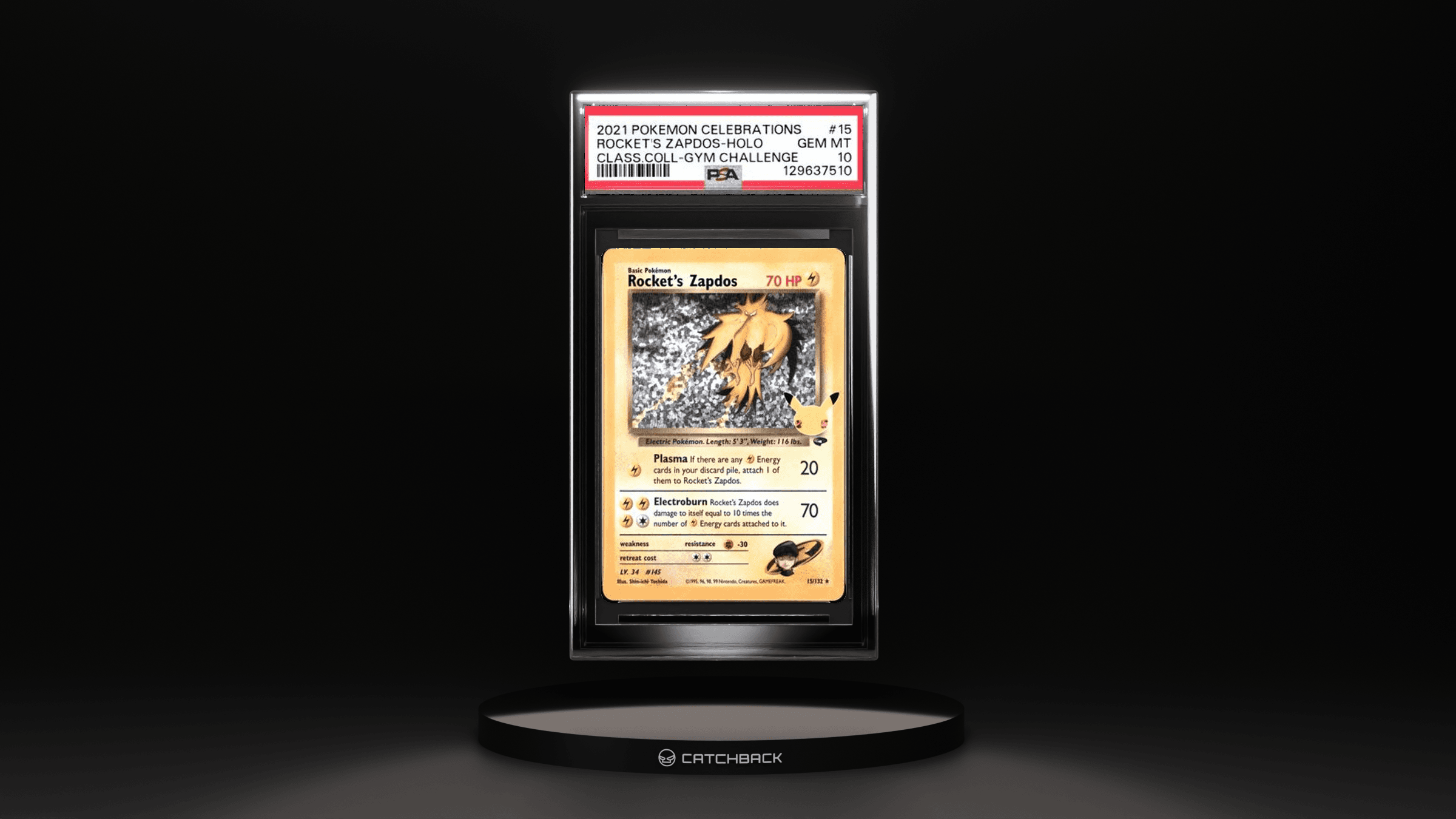 Rocket's Zapdos-holo Class.coll-gym Challenge
