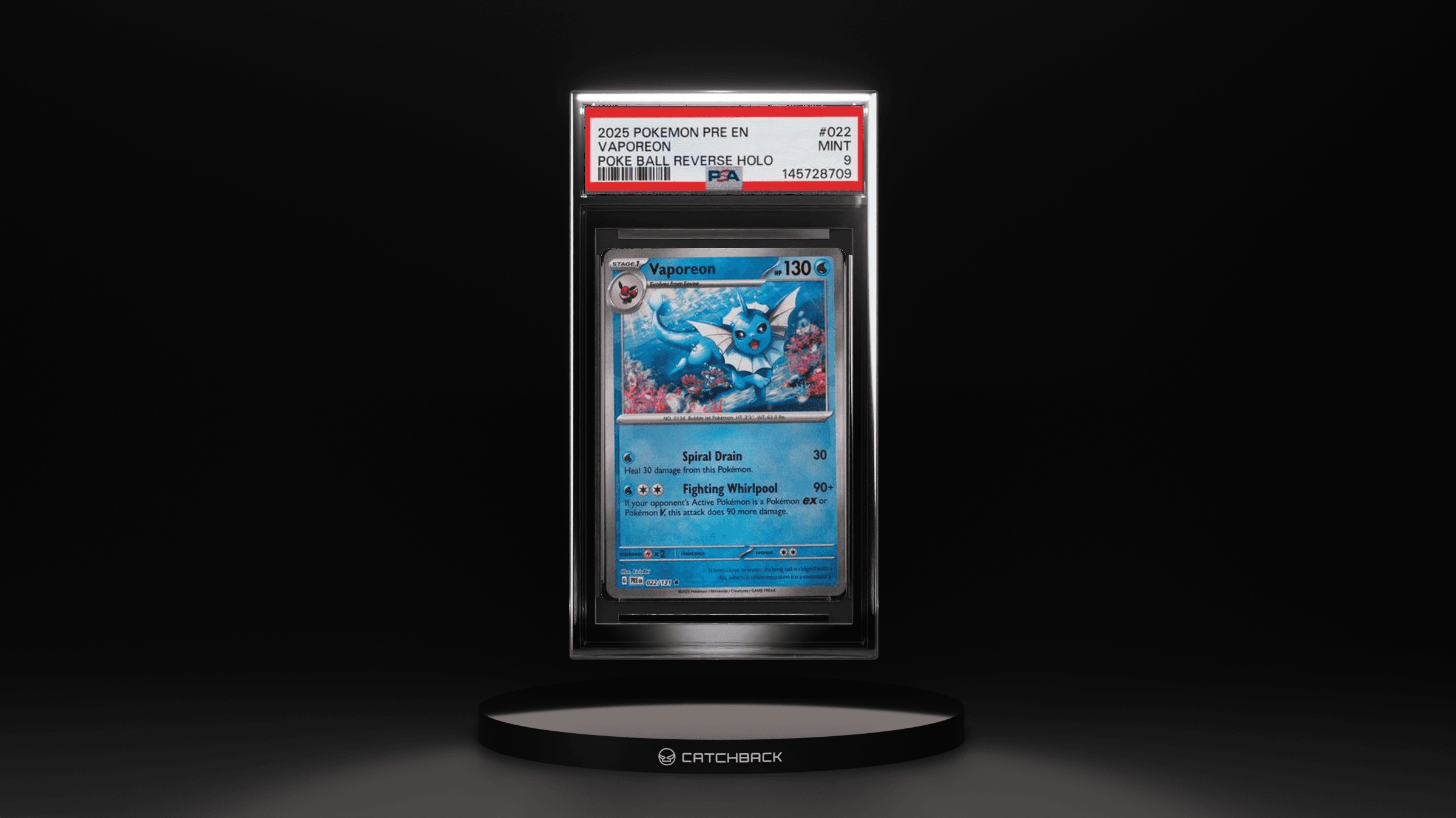 Vaporeon Poke Ball Reverse Holo