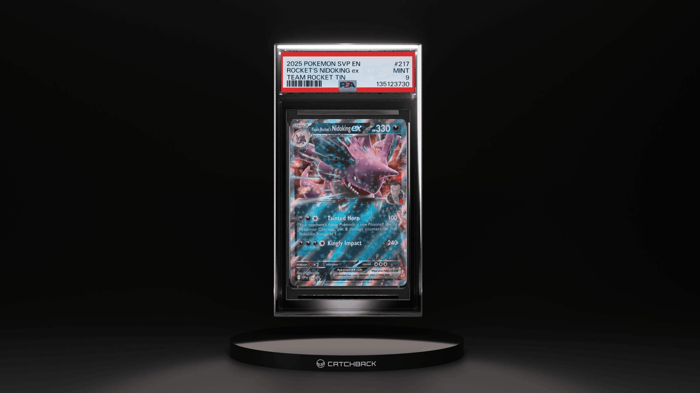 Rocket's Nidoking Ex Team Rocket Tin