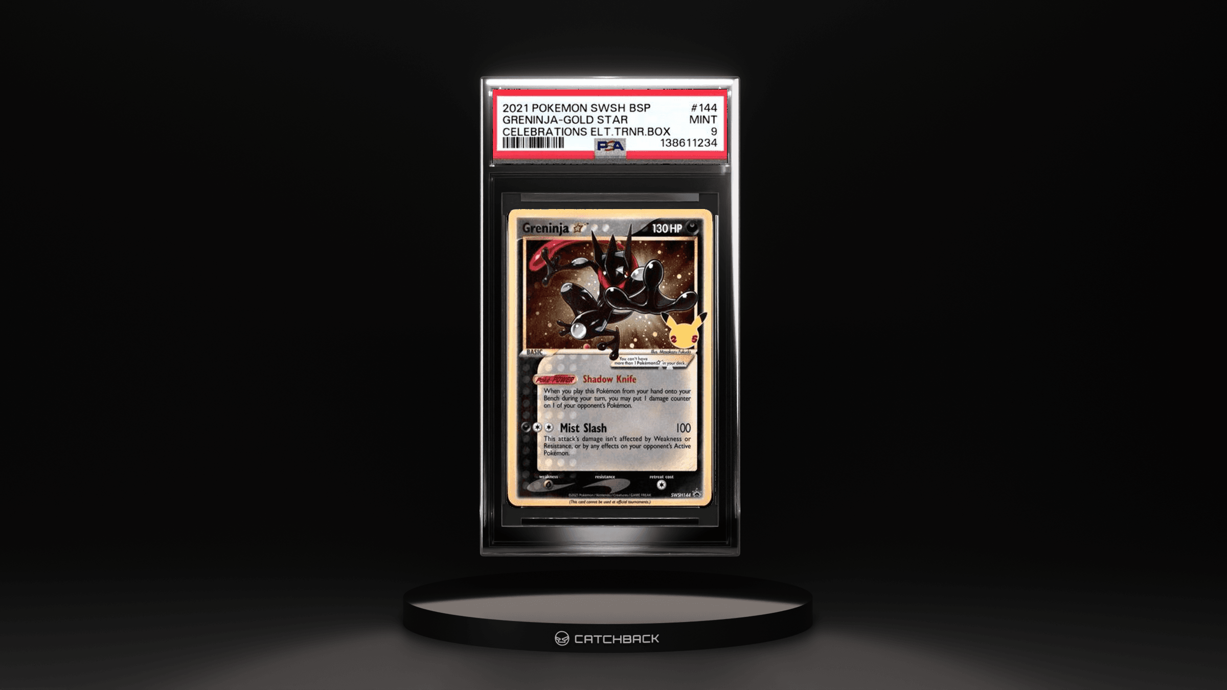 Greninja-gold Star Celebrations Elt.trnr.box