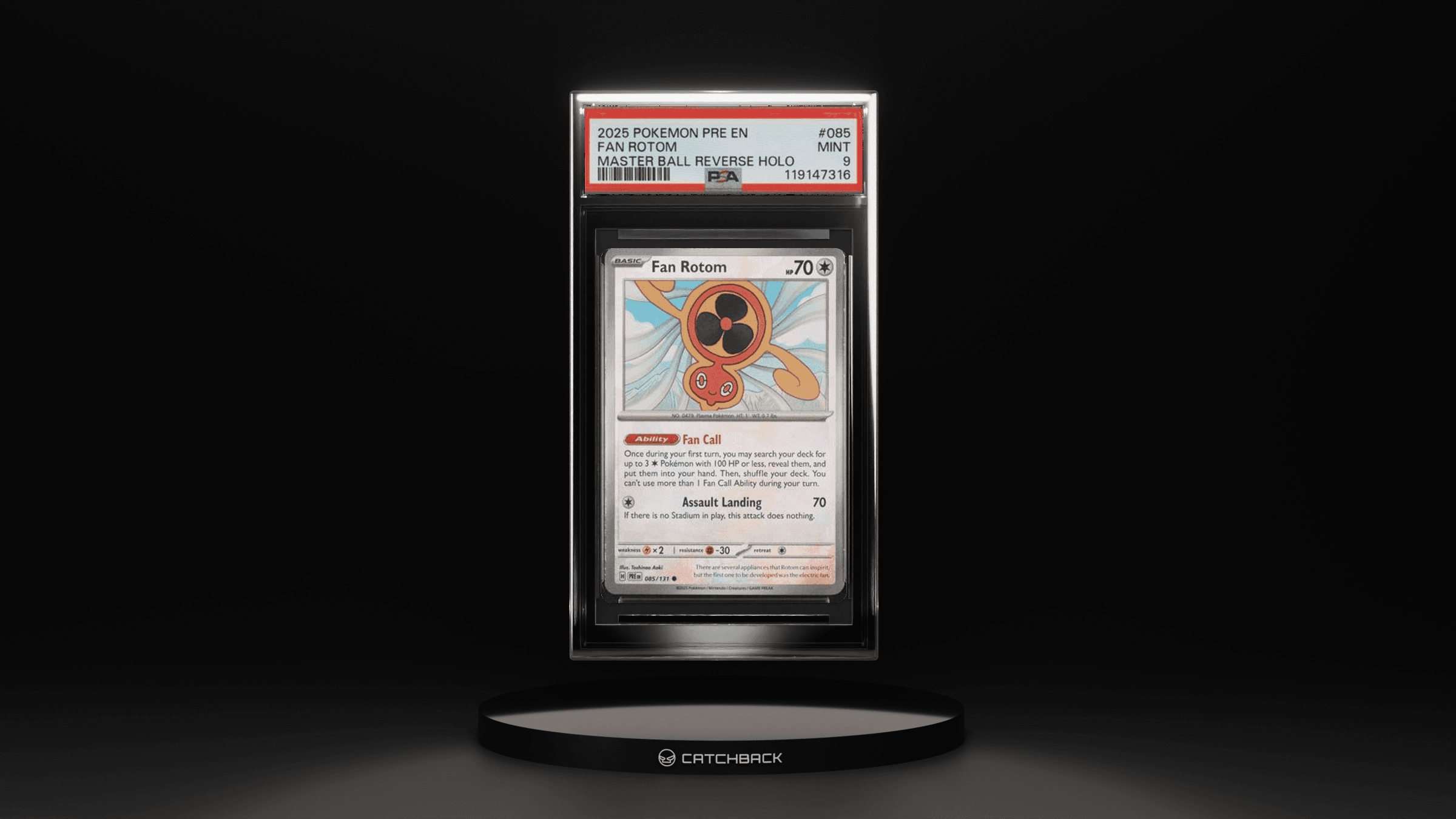 Fan Rotom Master Ball Reverse Holo