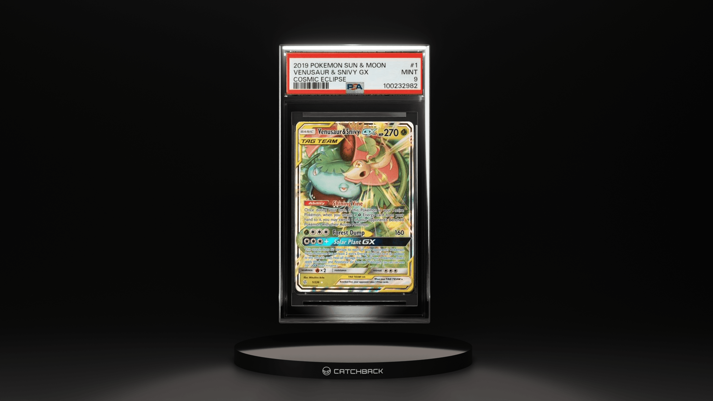 Venusaur & Snivy Gx Cosmic Eclipse