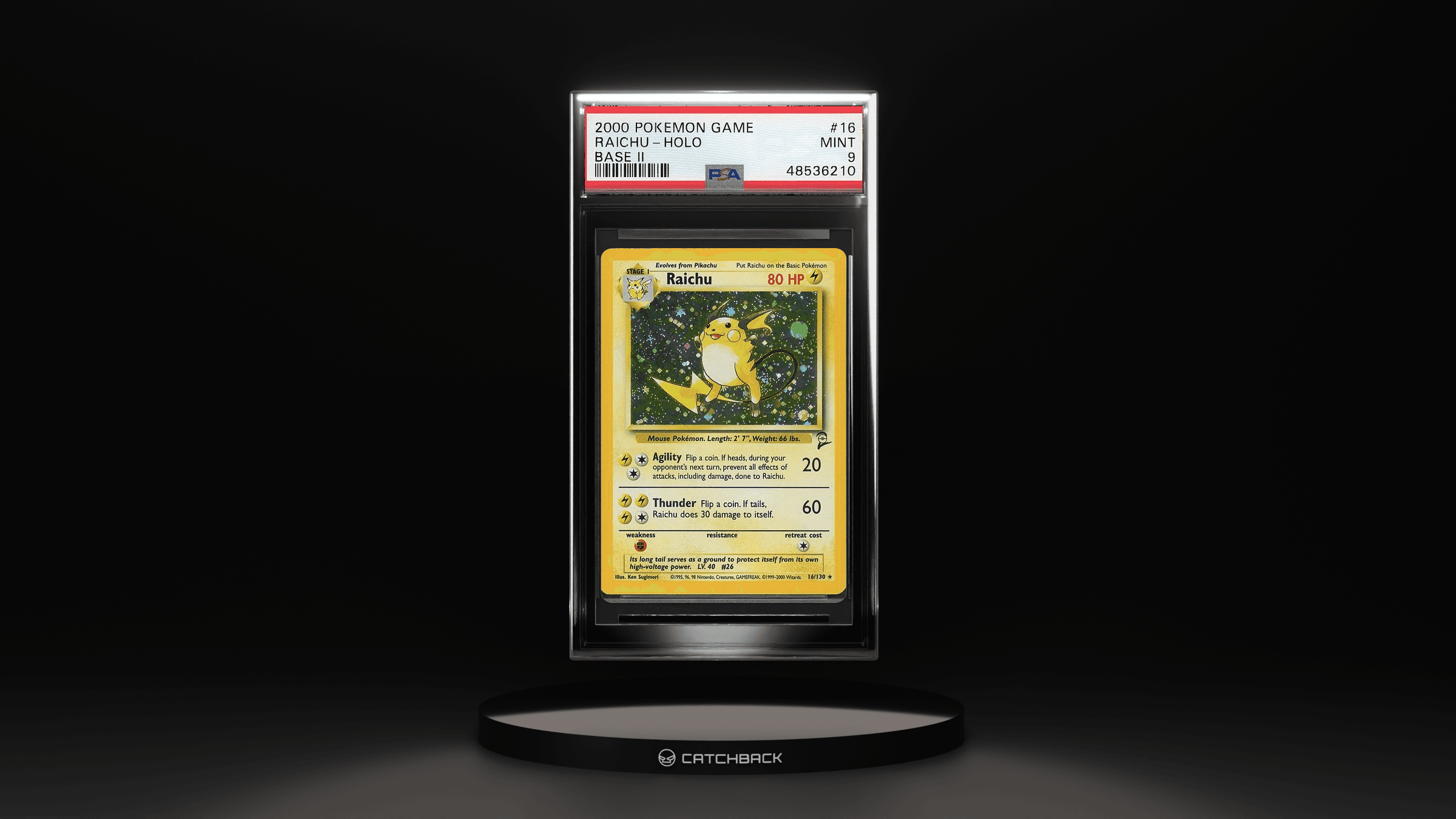 Raichu-holo Base Ii