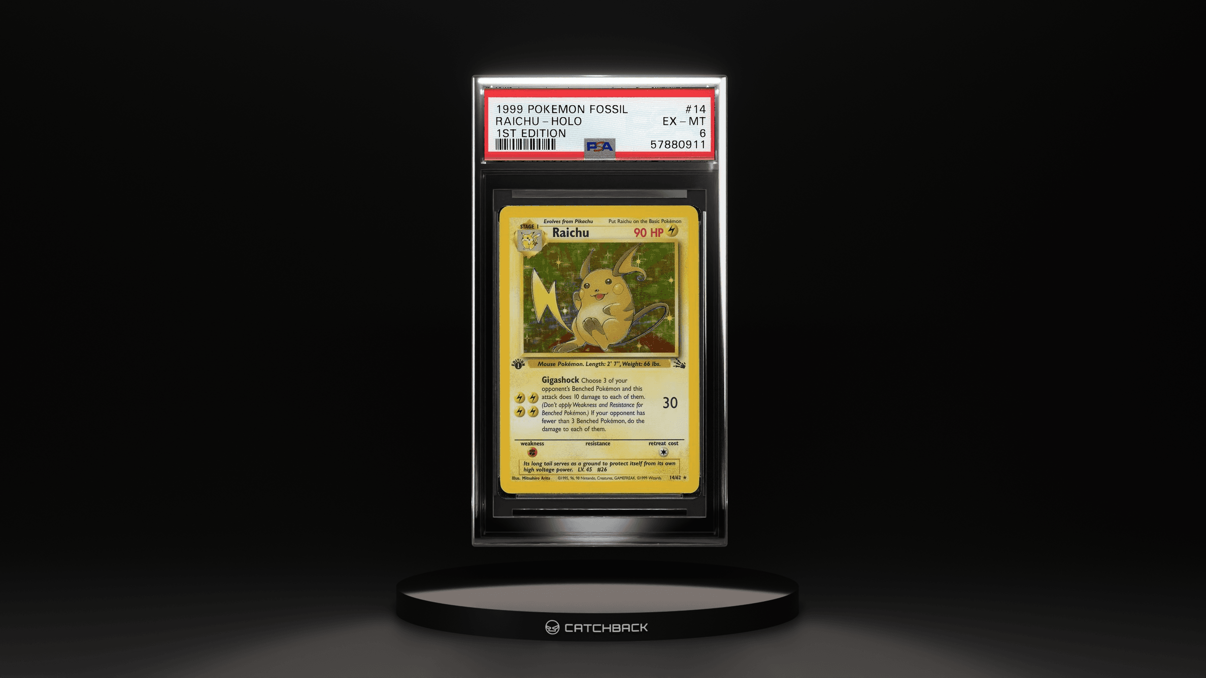 Raichu-holo 1st Edition