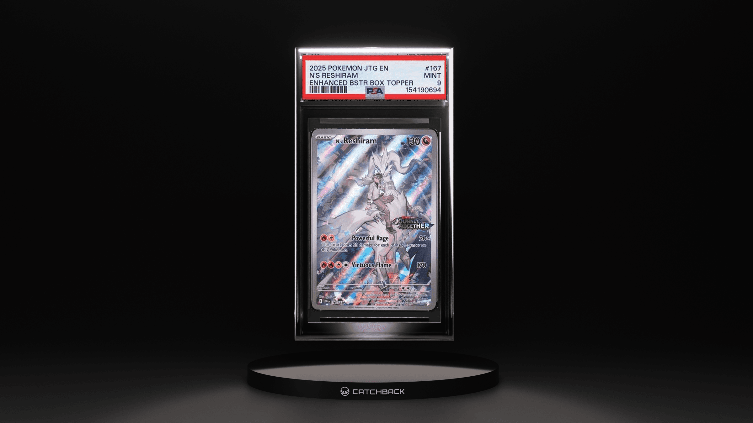 N's Reshiram Enhanced Bstr Box Topper