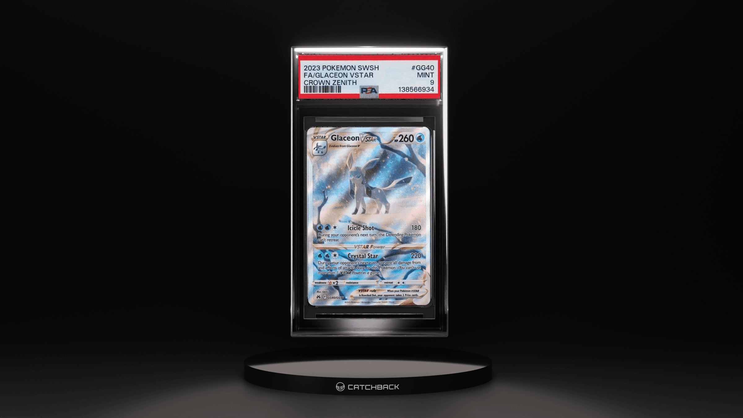 Fa/ Glaceon Vstar Crown Zenith
