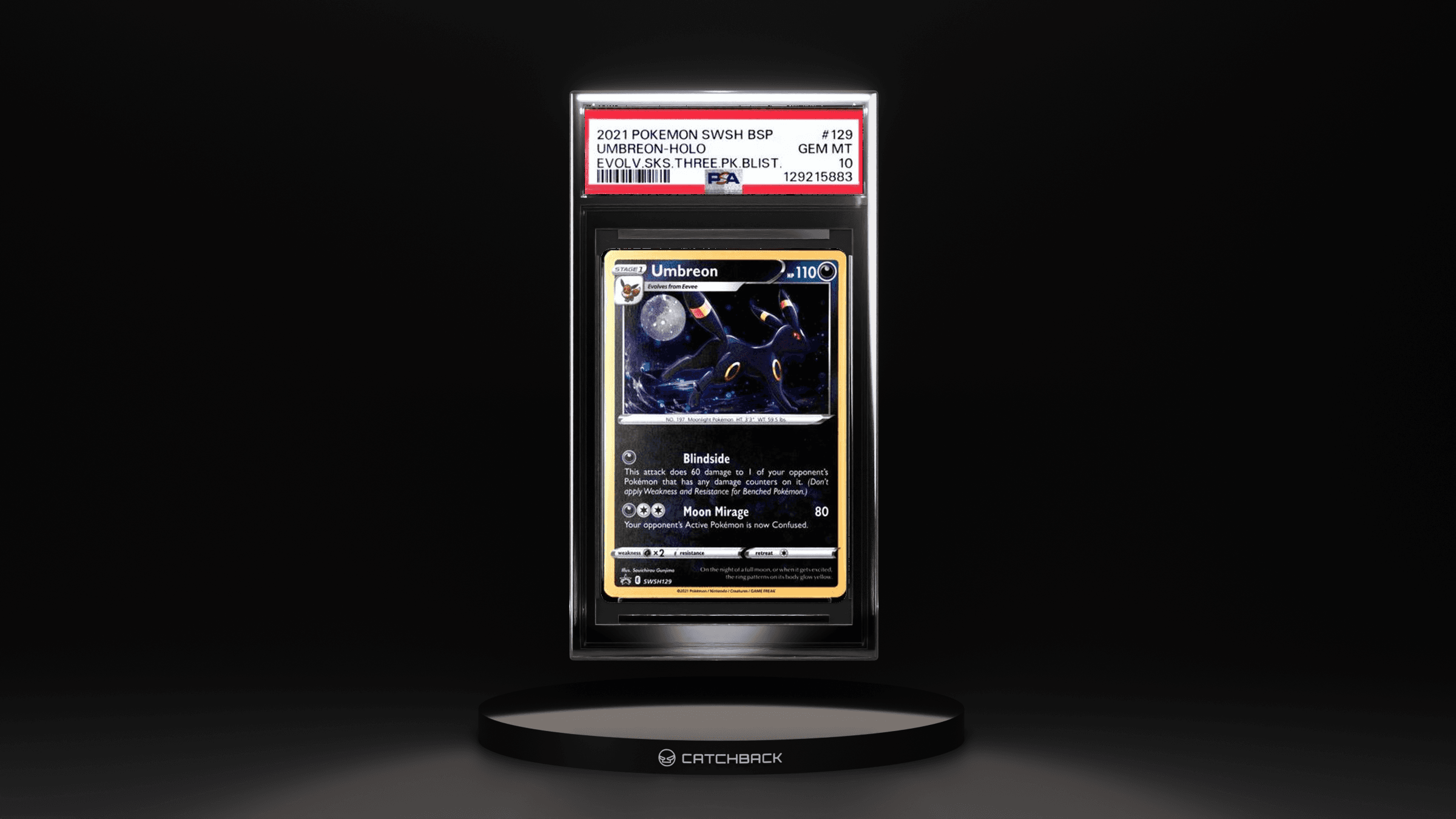 Umbreon-holo Evolv.sks.three.pk.blist.